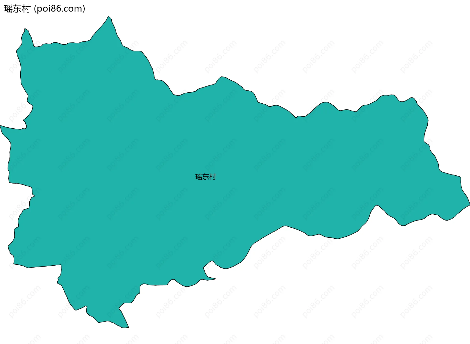 瑶东村边界地图