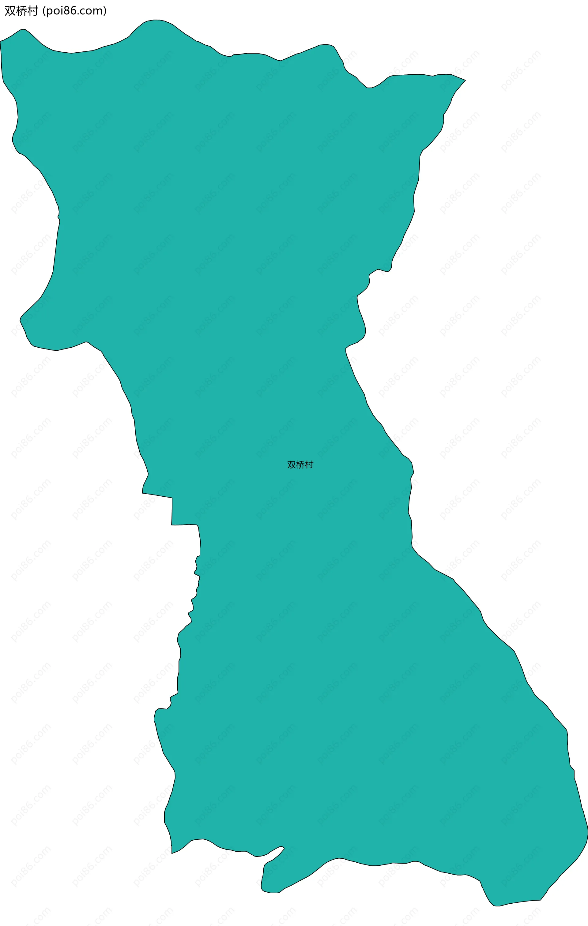 双桥村边界地图