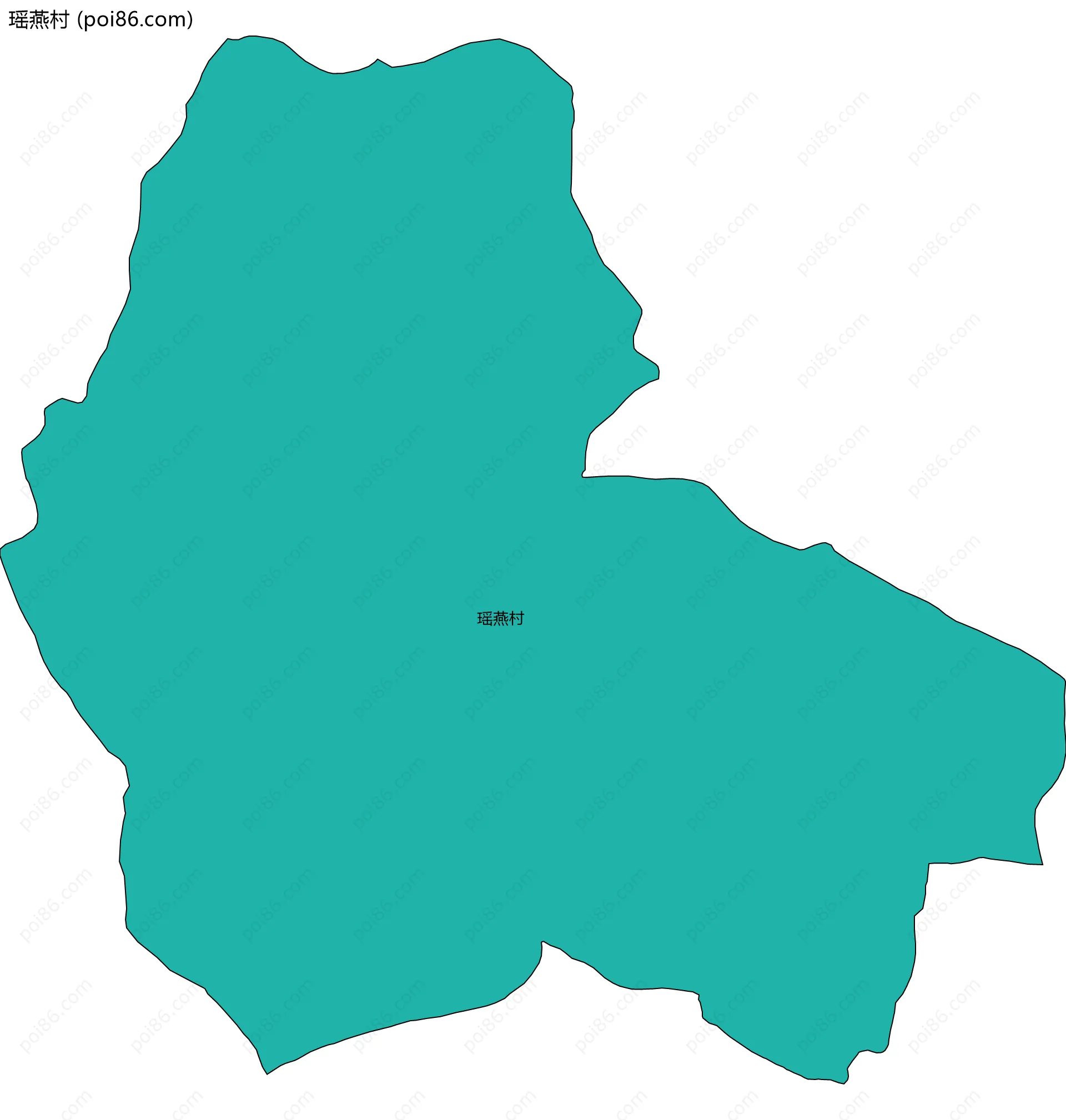 瑶燕村边界地图