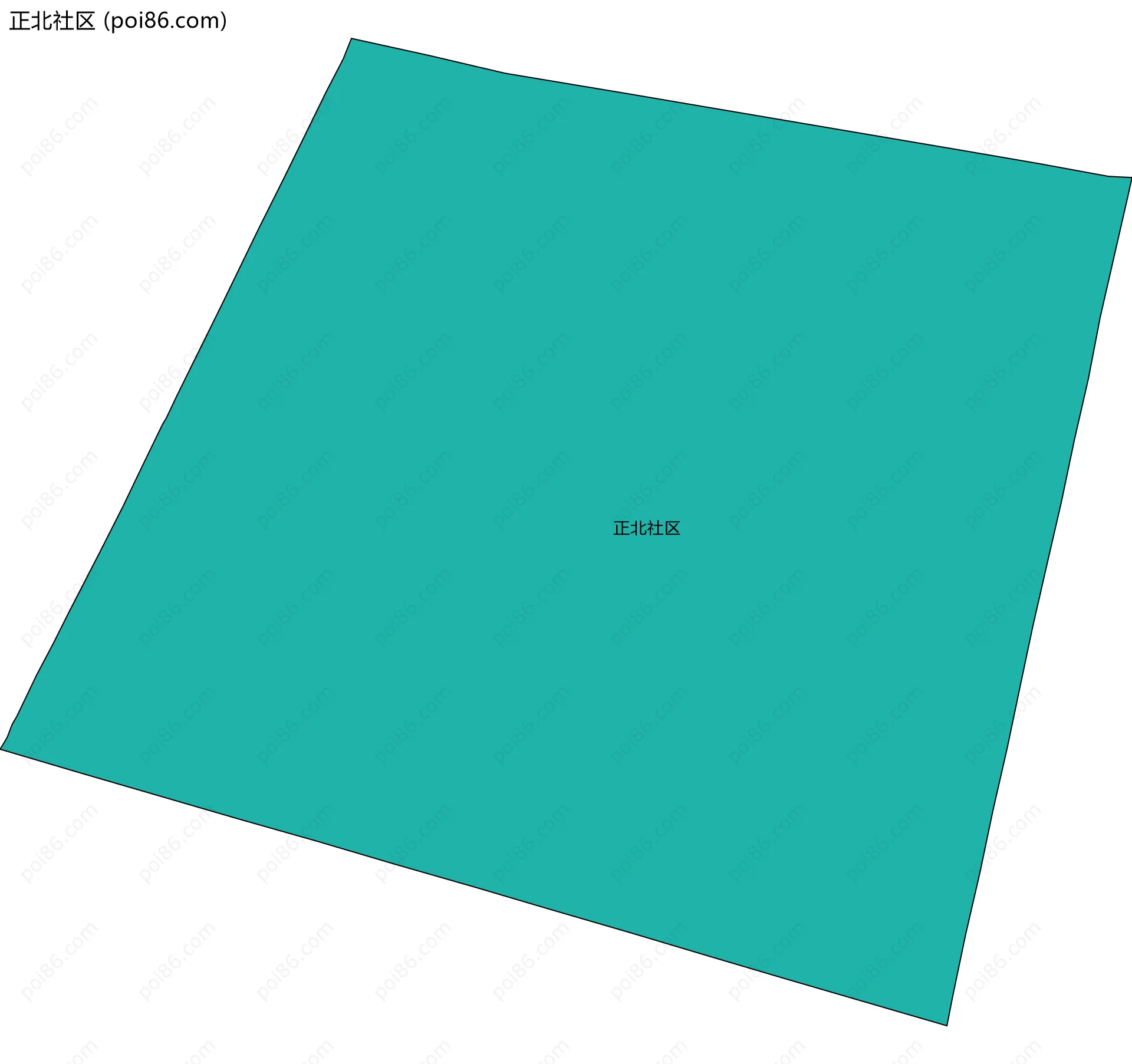 正北社区边界地图