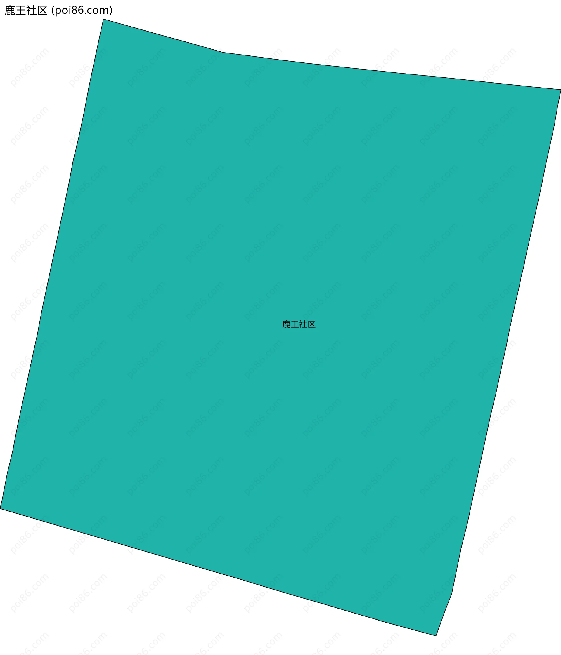 鹿王社区边界地图