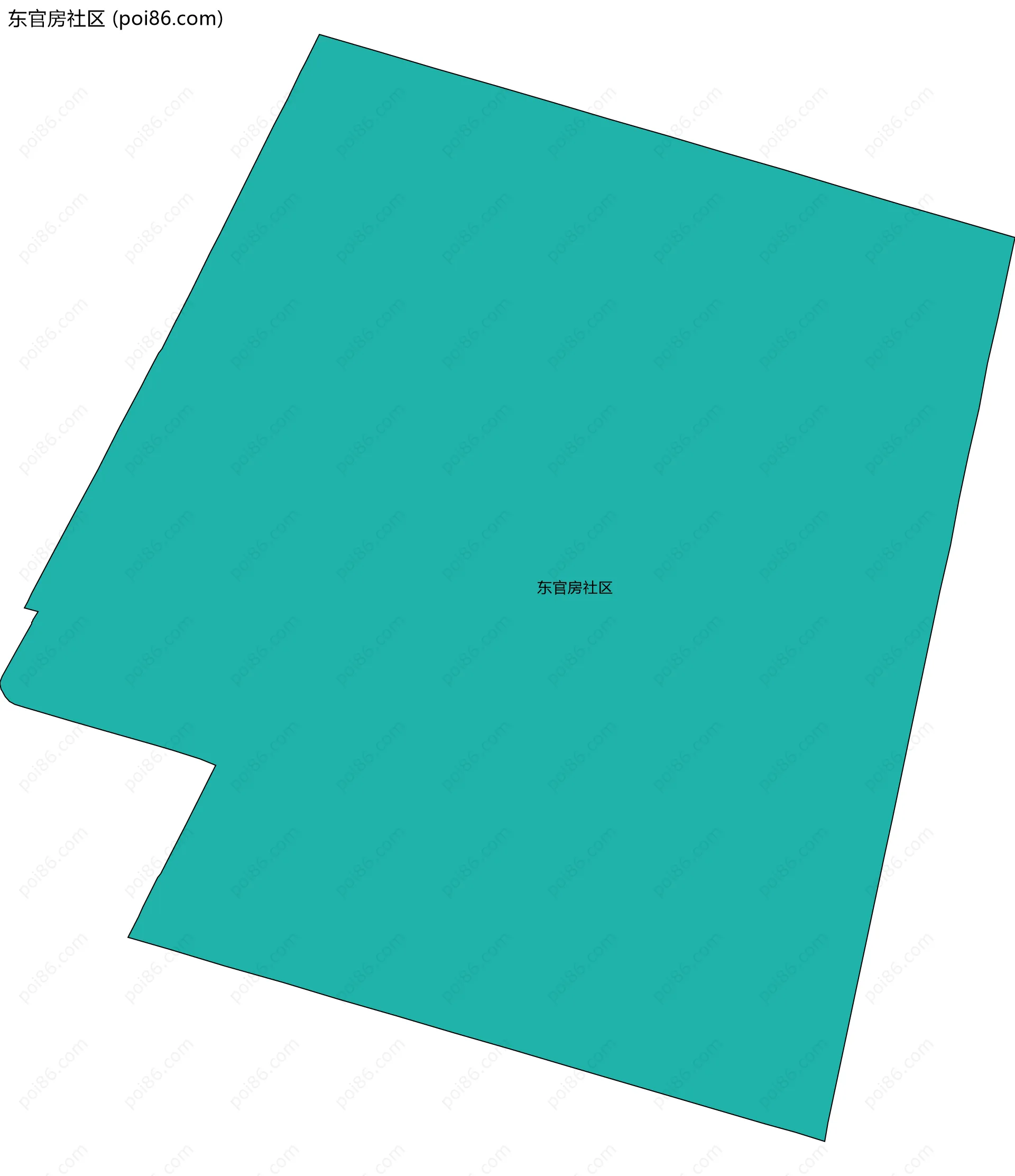 东官房社区边界地图