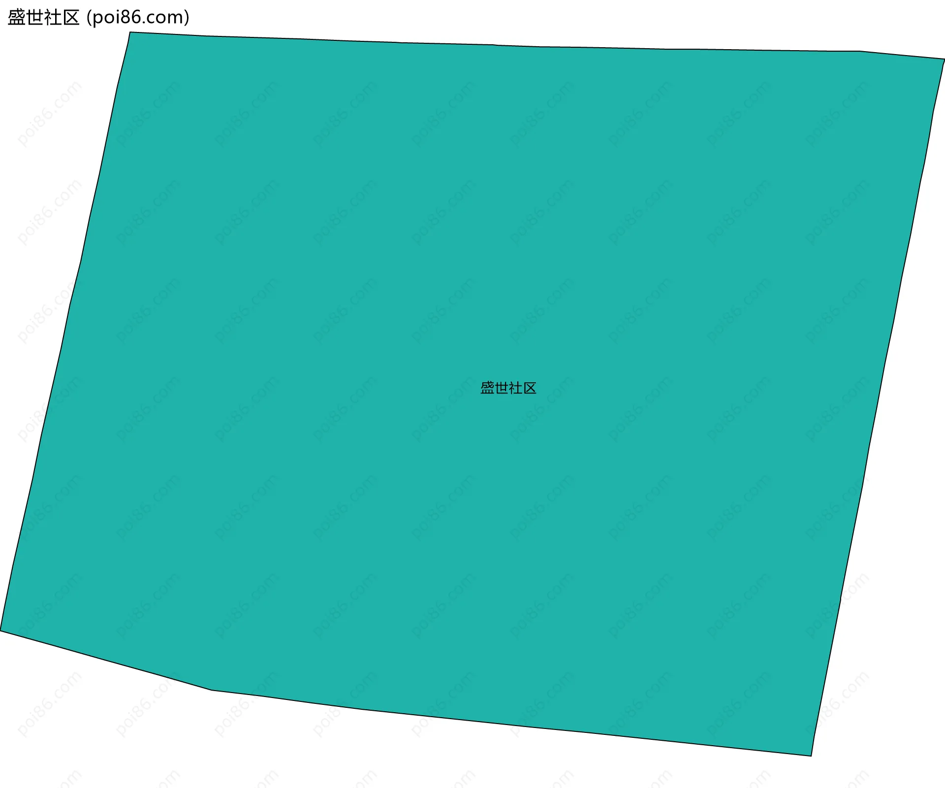 盛世社区边界地图