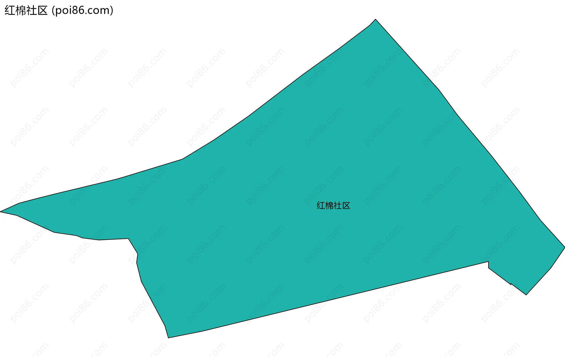 红棉社区边界地图