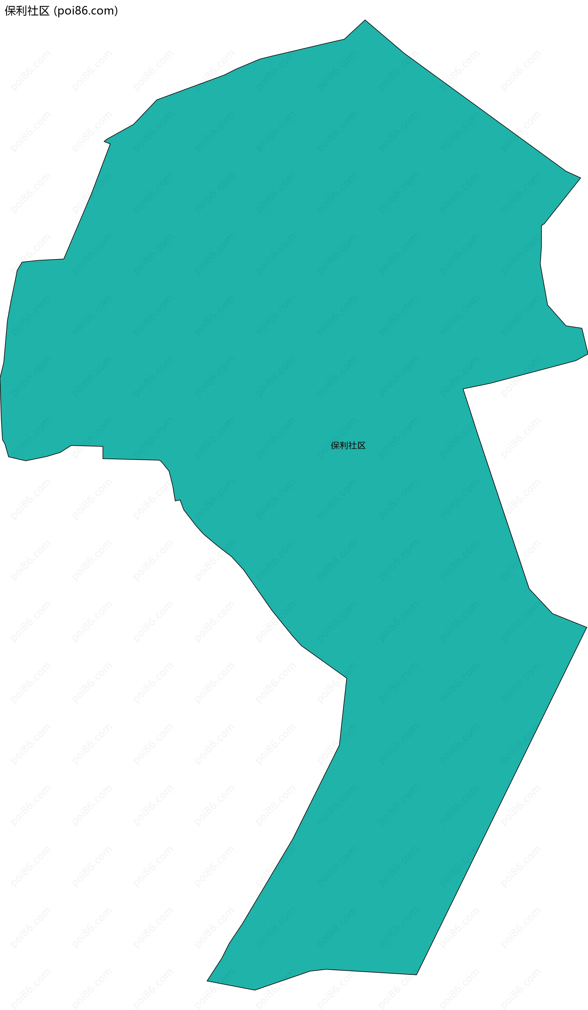 保利社区边界地图