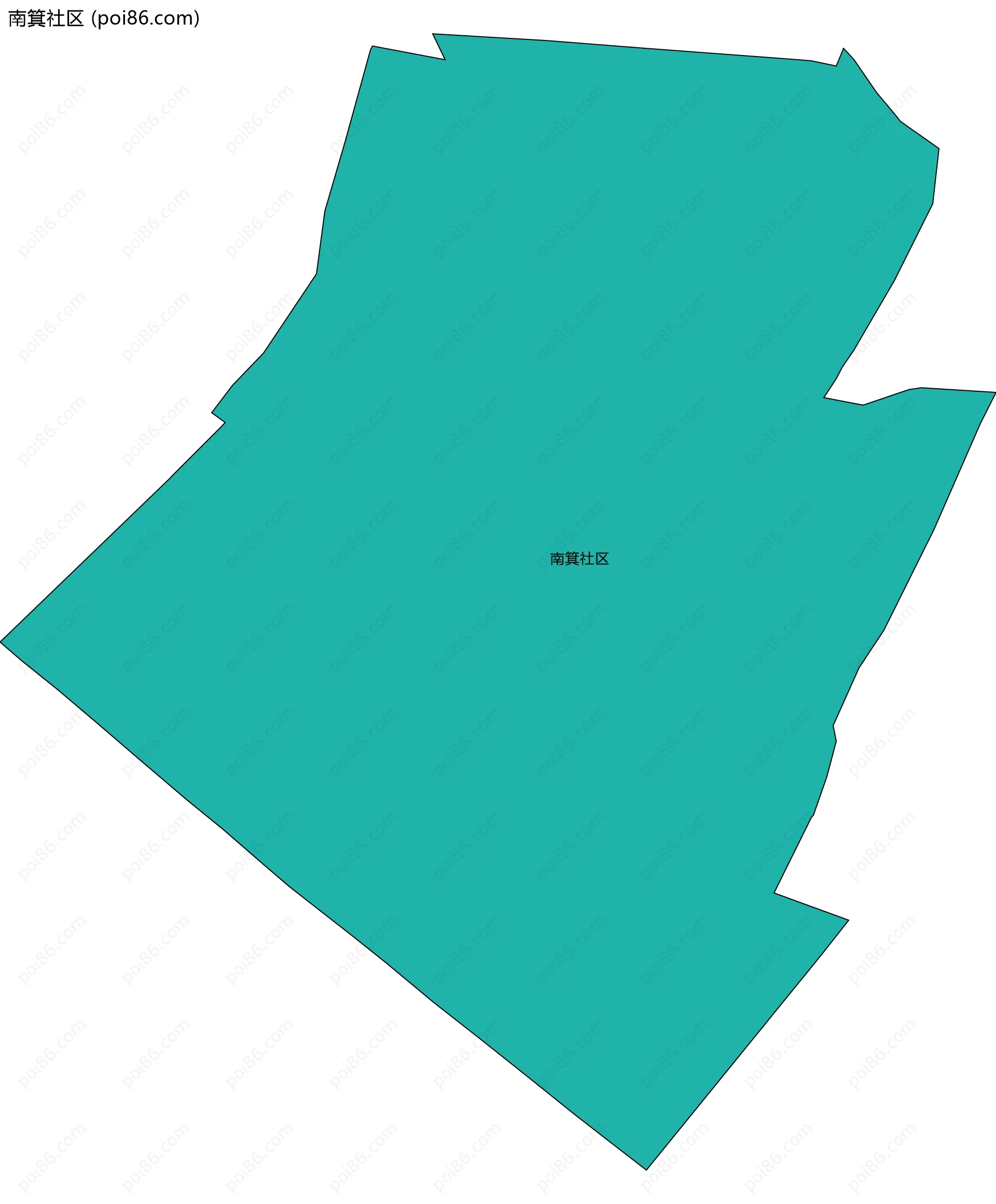 南箕社区边界地图