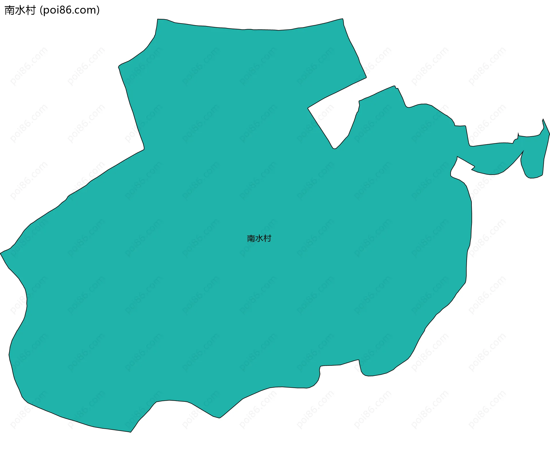南水村边界地图