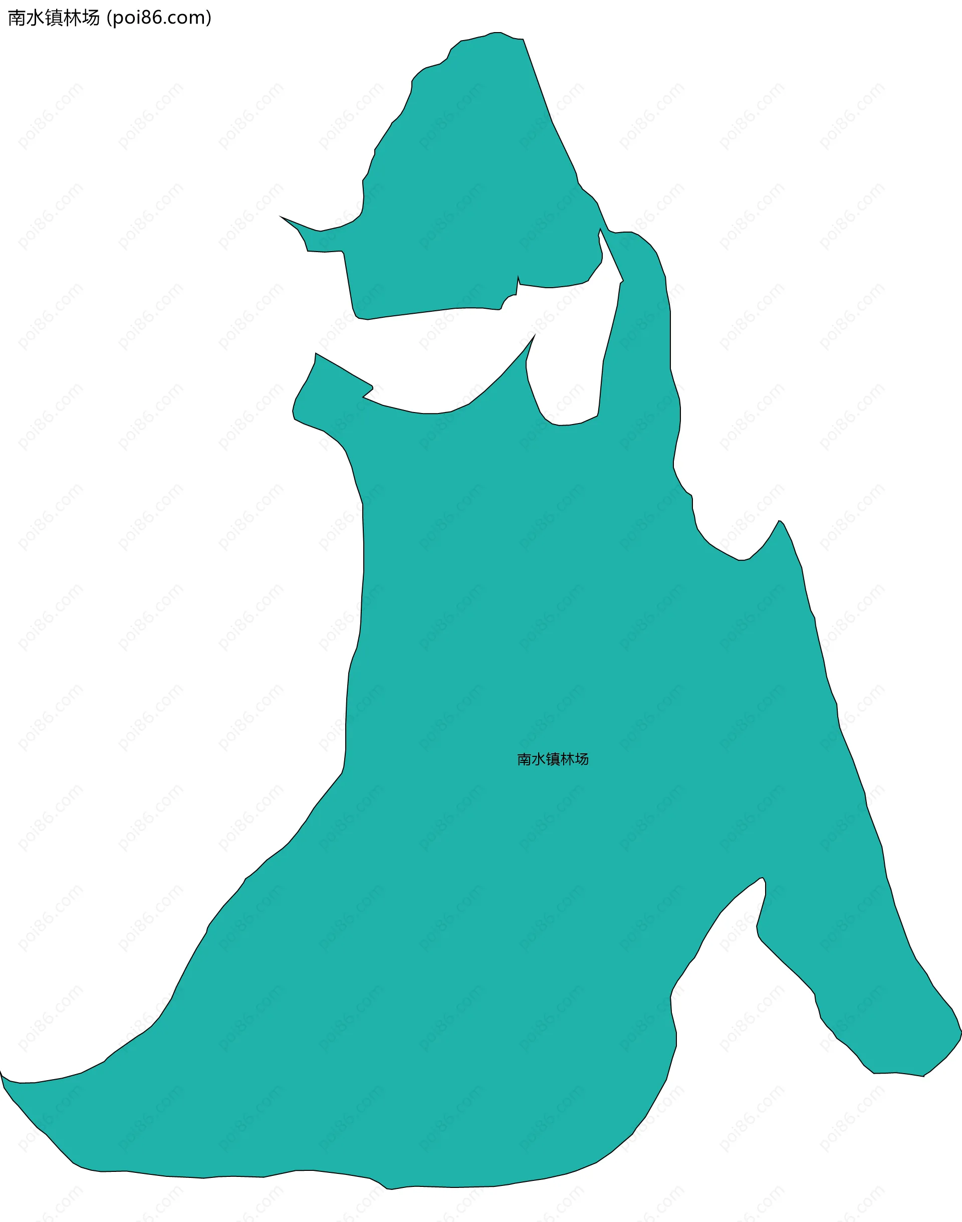 南水镇林场边界地图