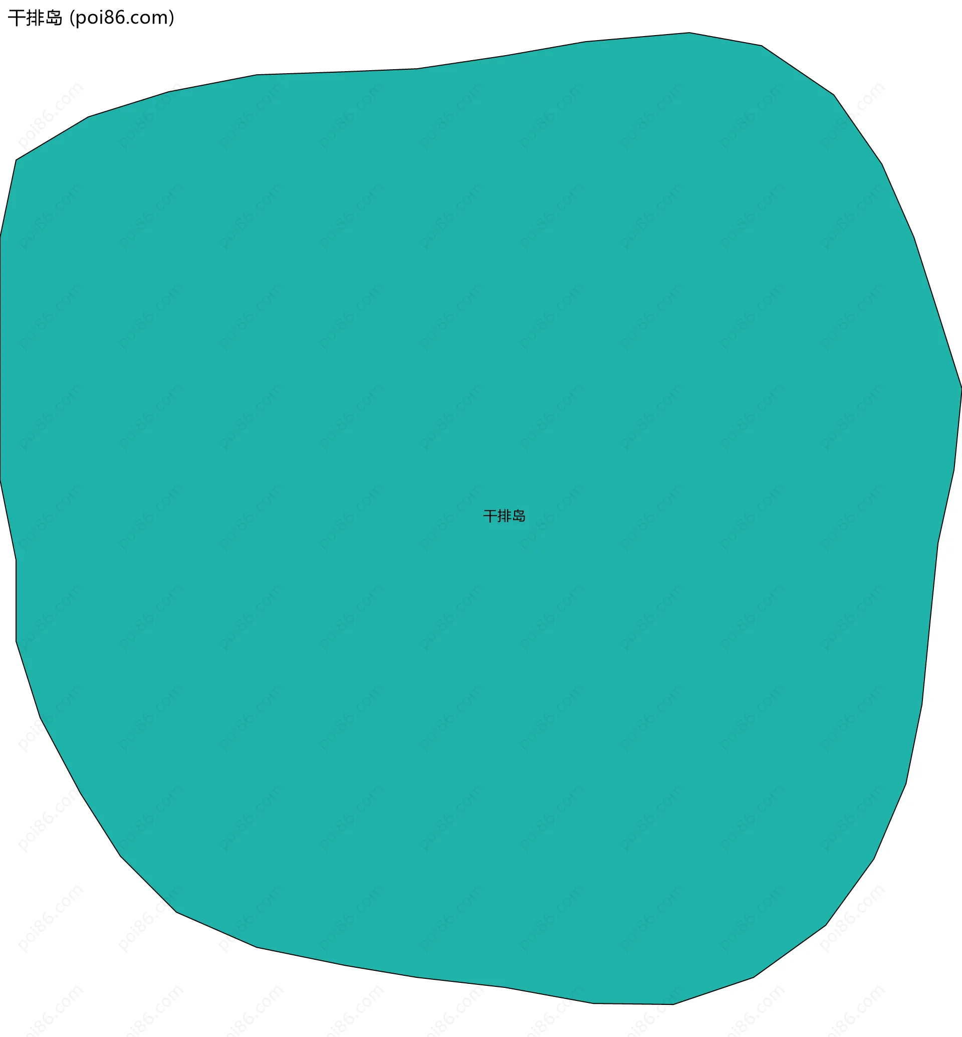 干排岛边界地图