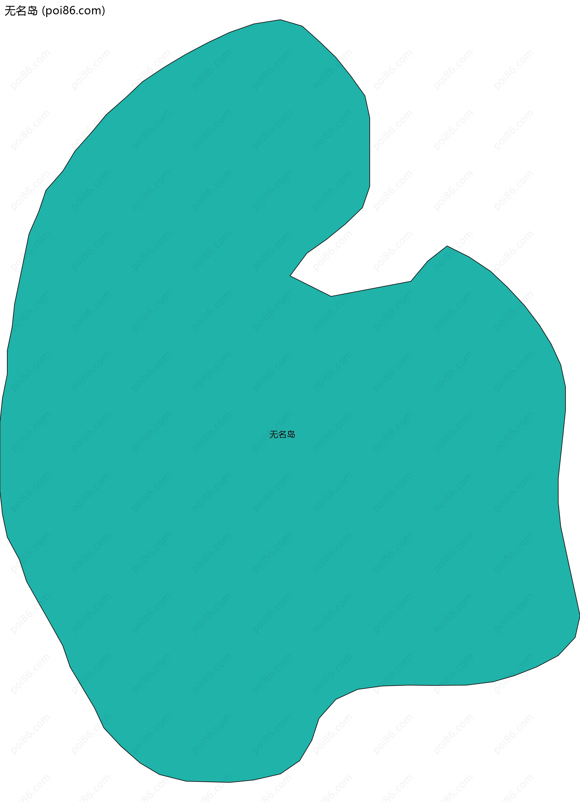 无名岛边界地图