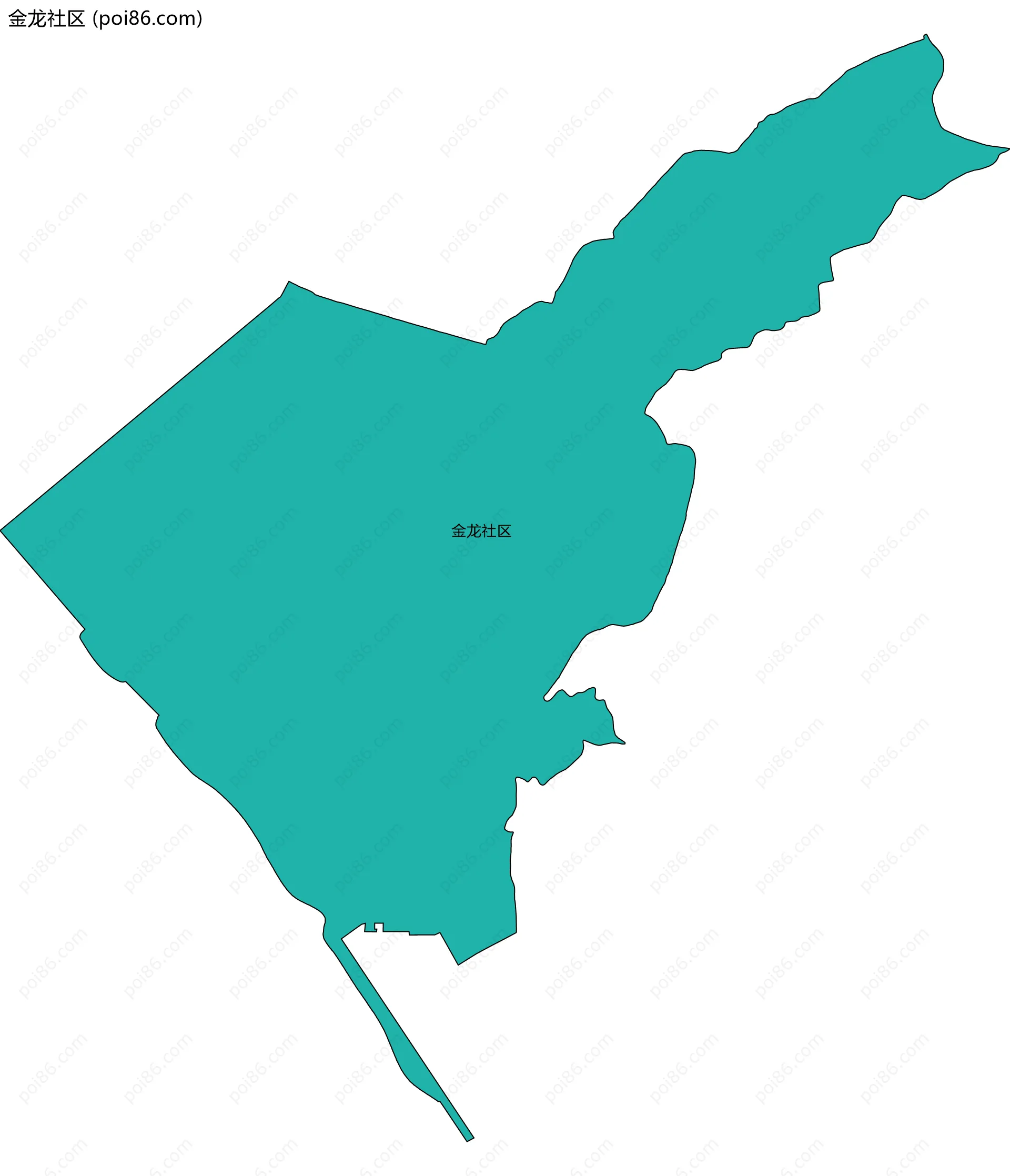 金龙社区边界地图