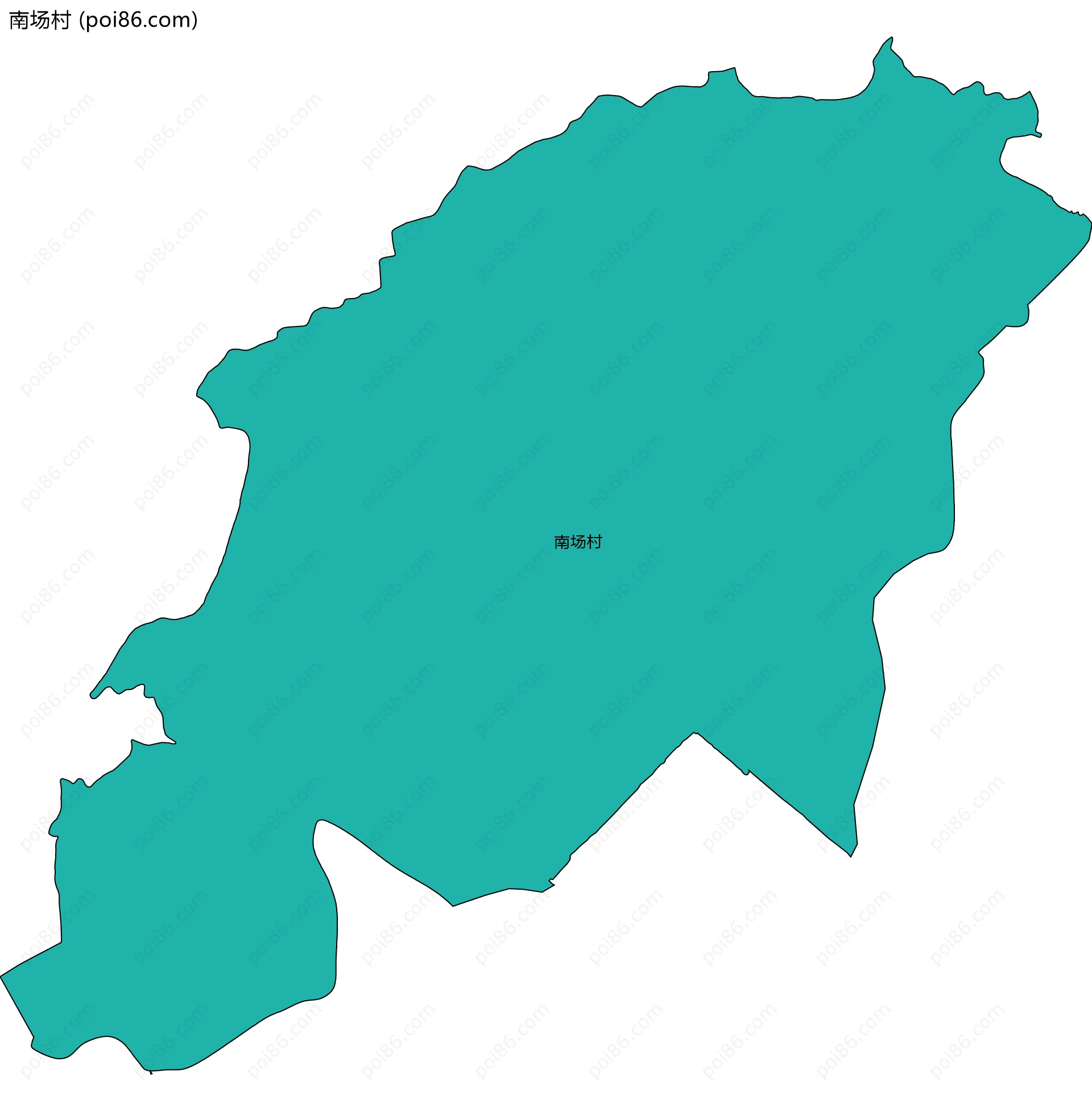 南场村边界地图