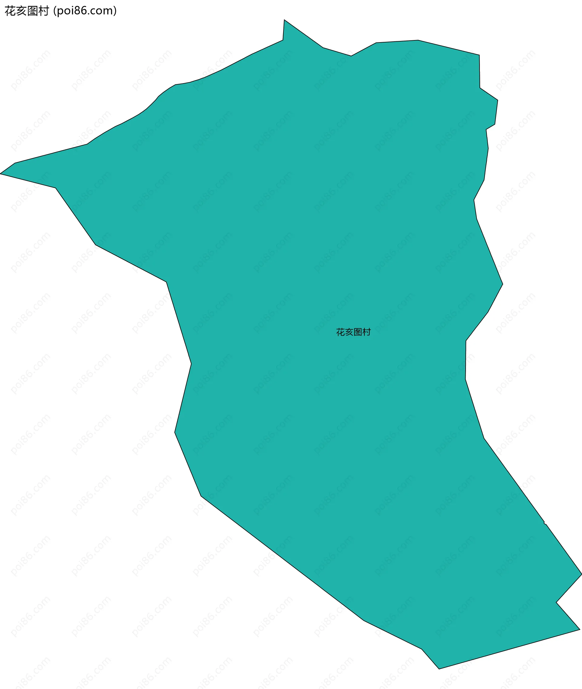 花亥图村边界地图