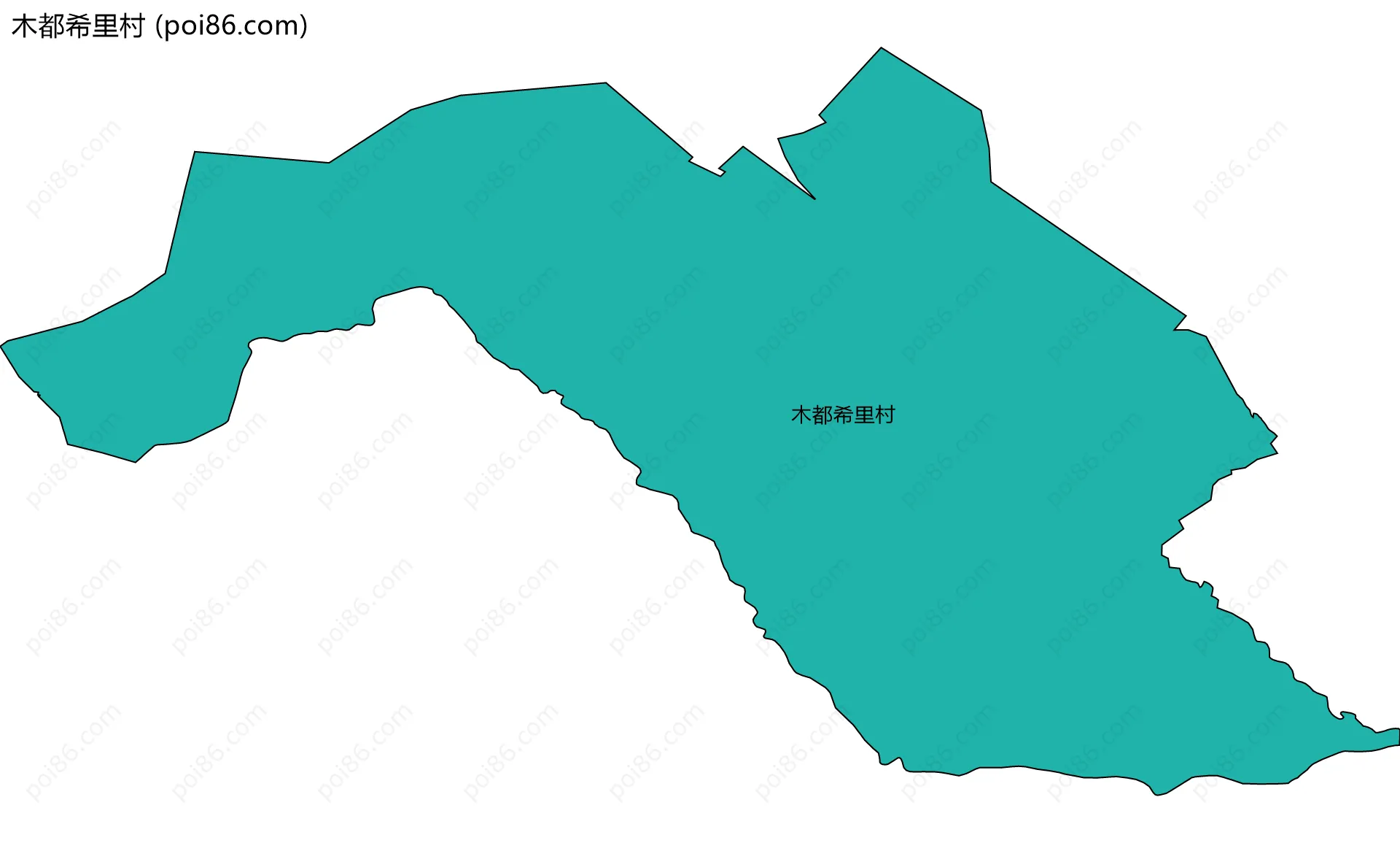 木都希里村边界地图