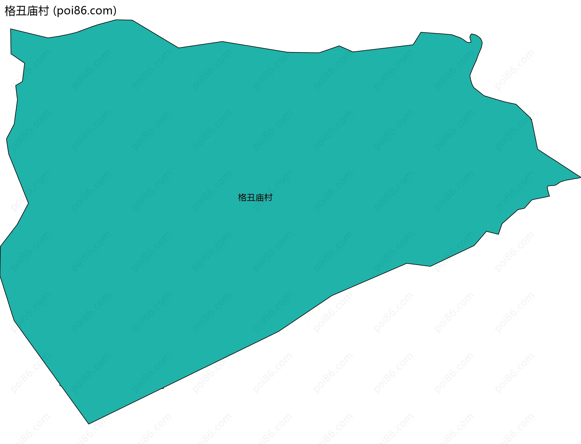 格丑庙村边界地图