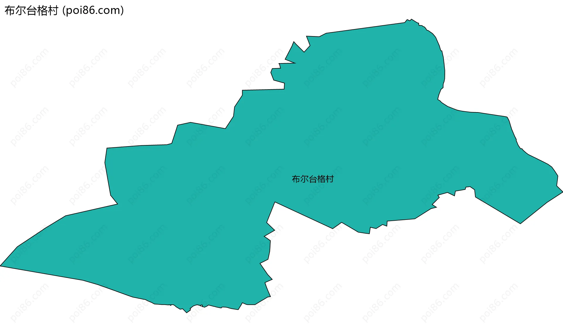 布尔台格村边界地图