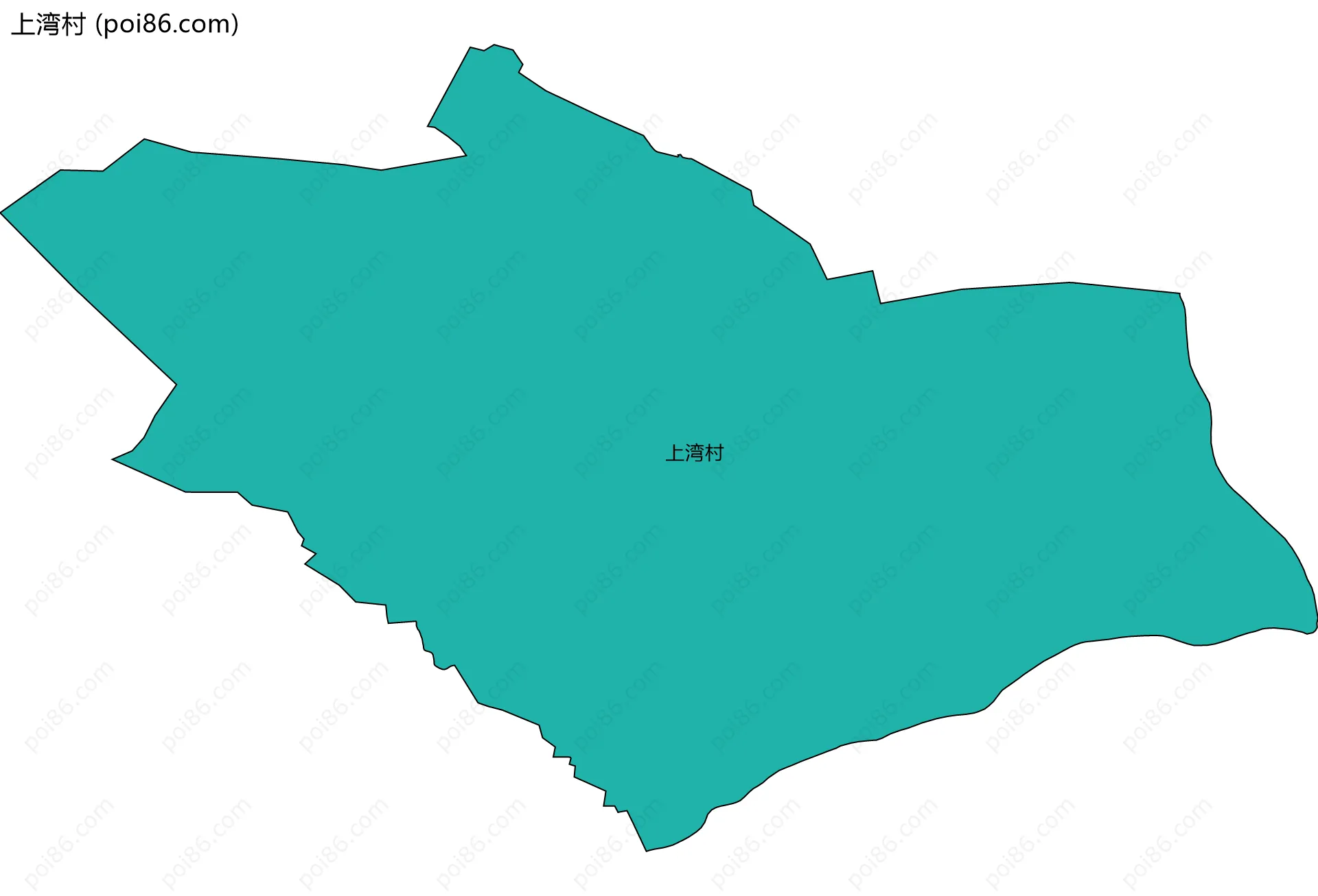 上湾村边界地图