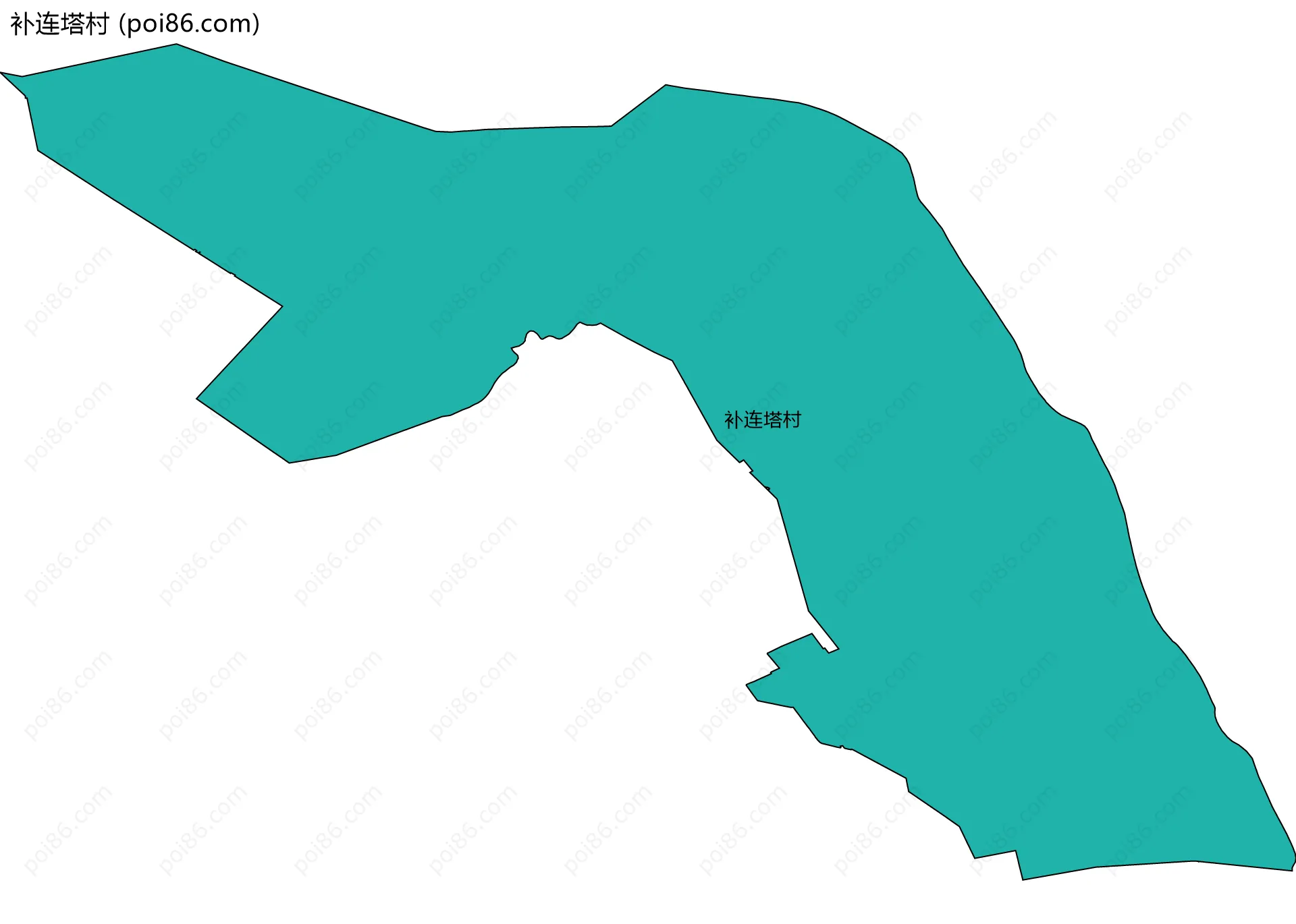 补连塔村边界地图