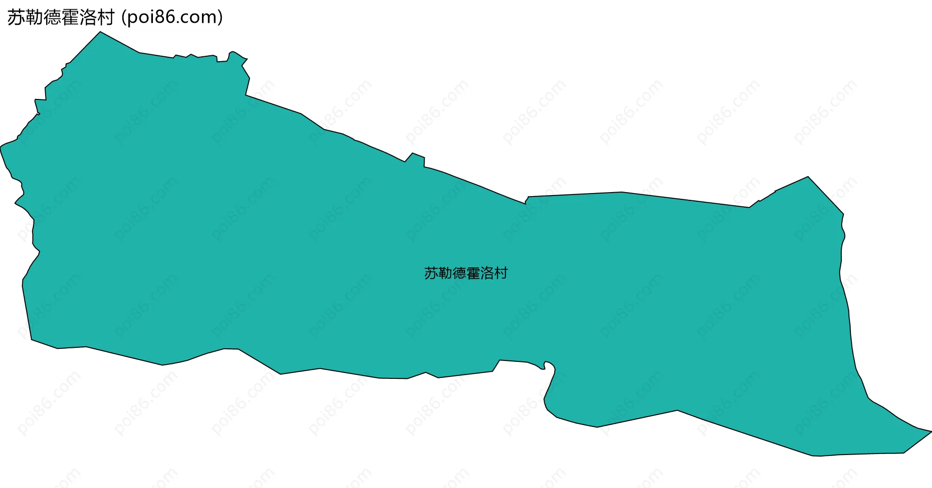 苏勒德霍洛村边界地图