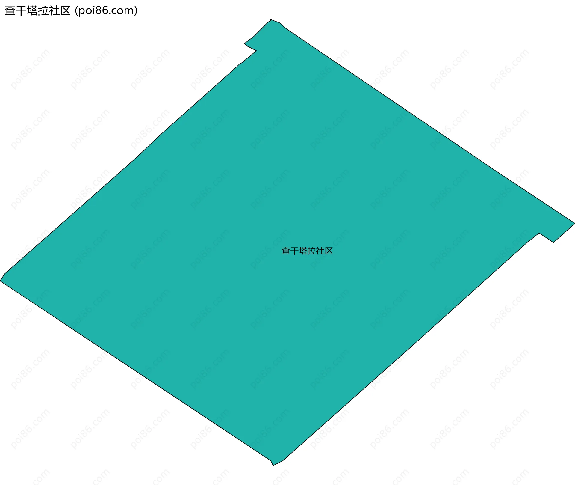 查干塔拉社区边界地图
