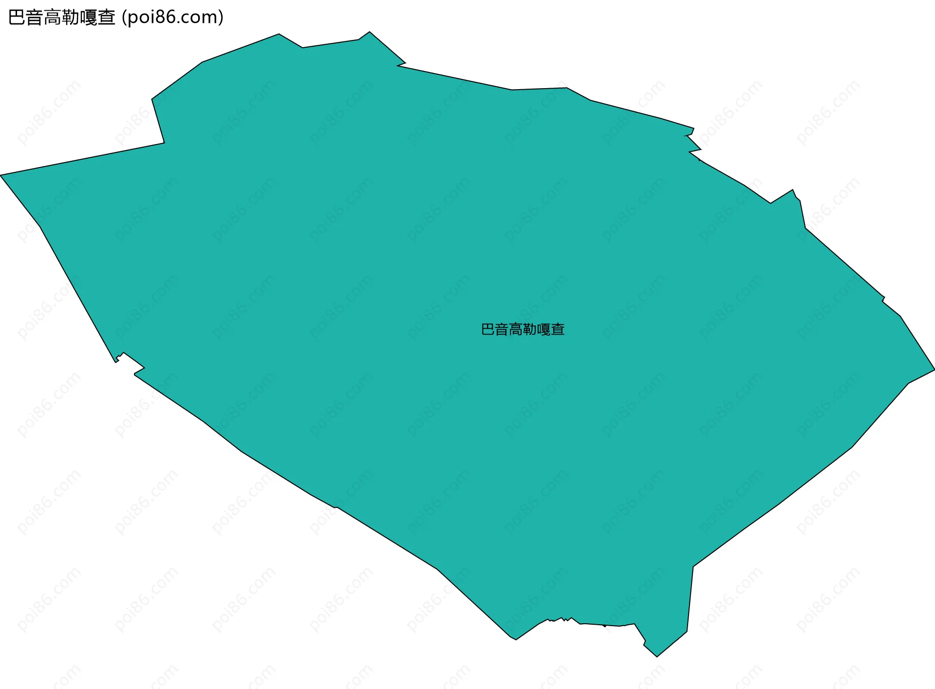 巴音高勒嘎查边界地图