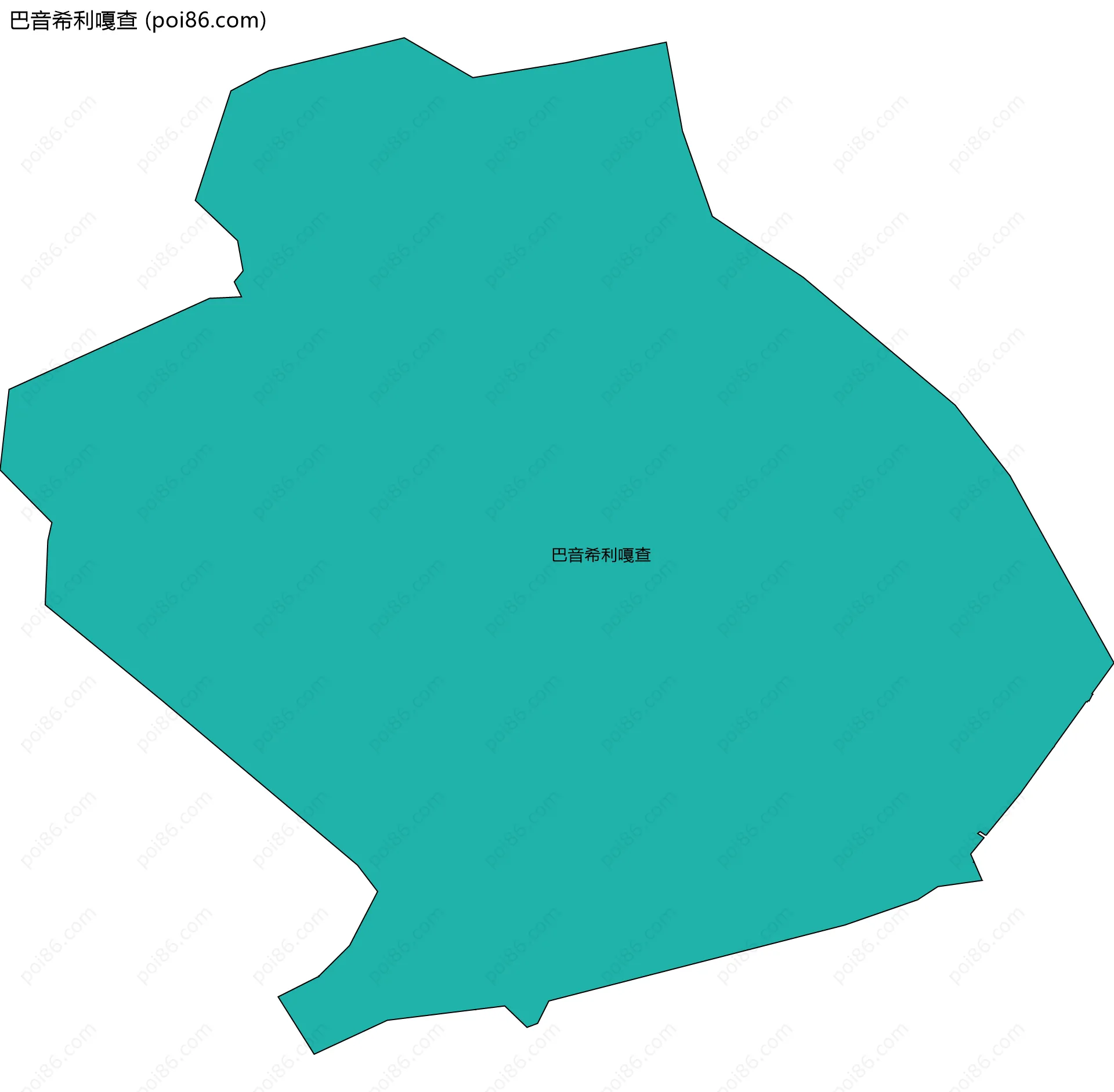巴音希利嘎查边界地图