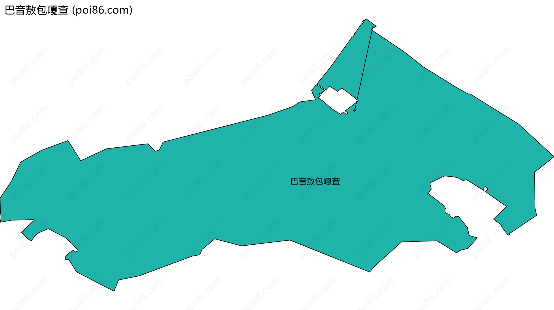 巴音敖包嘎查边界地图