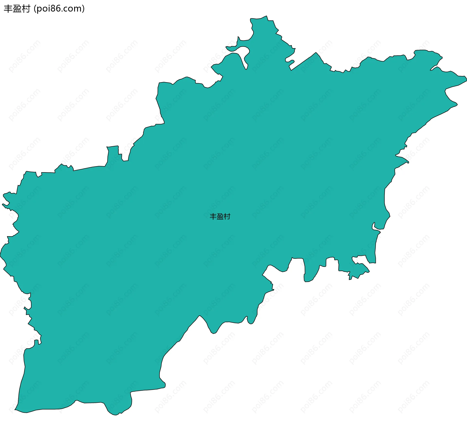 丰盈村边界地图
