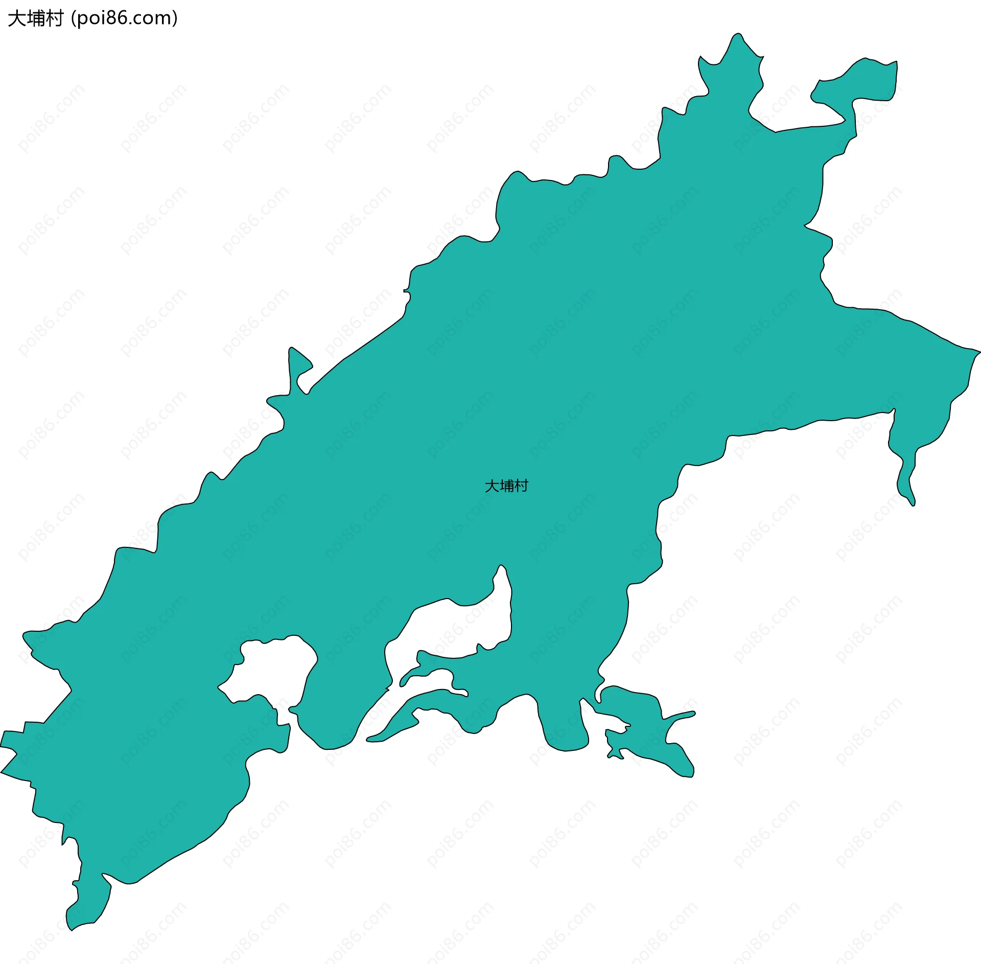 大埔村边界地图