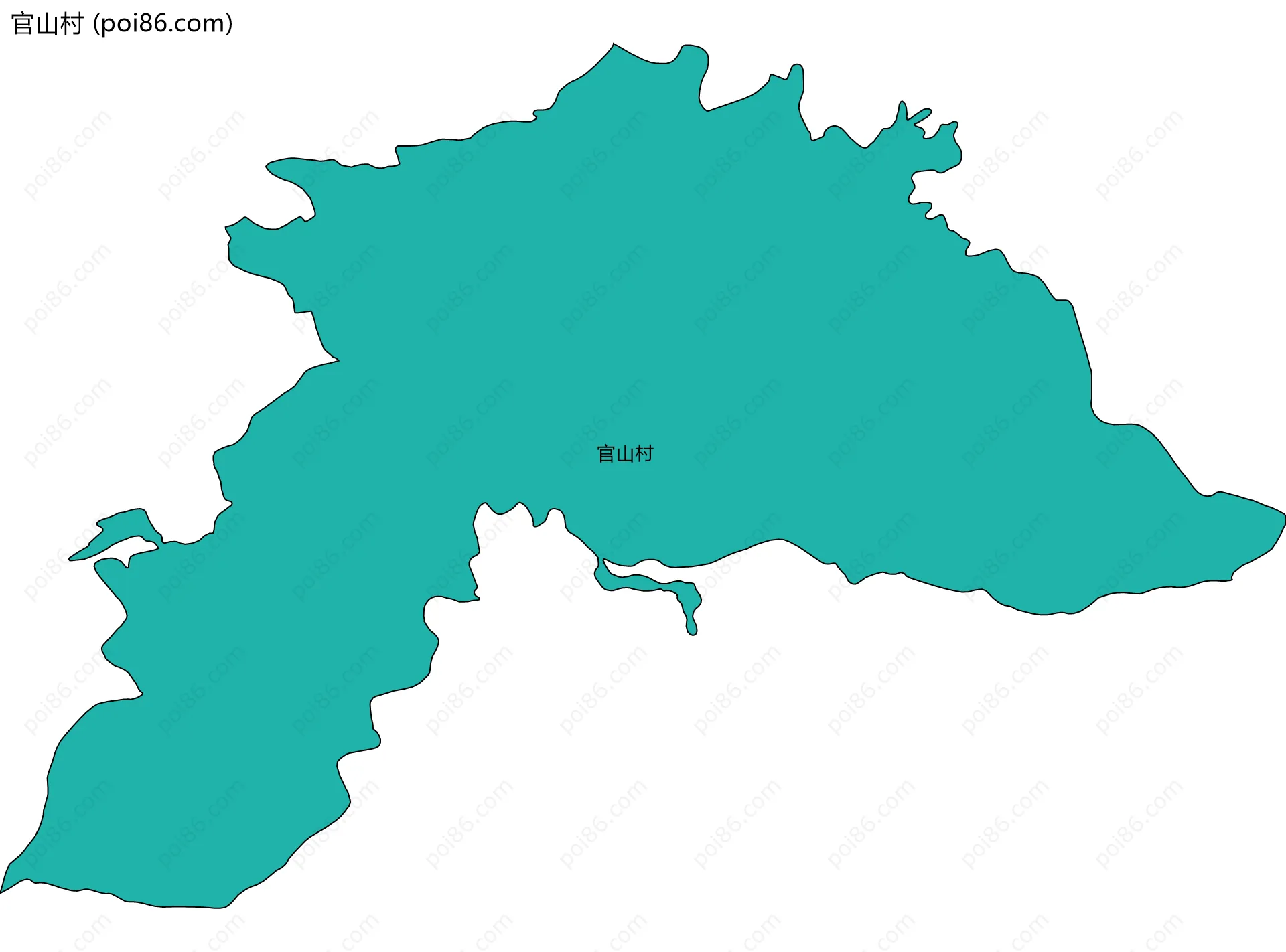 官山村边界地图