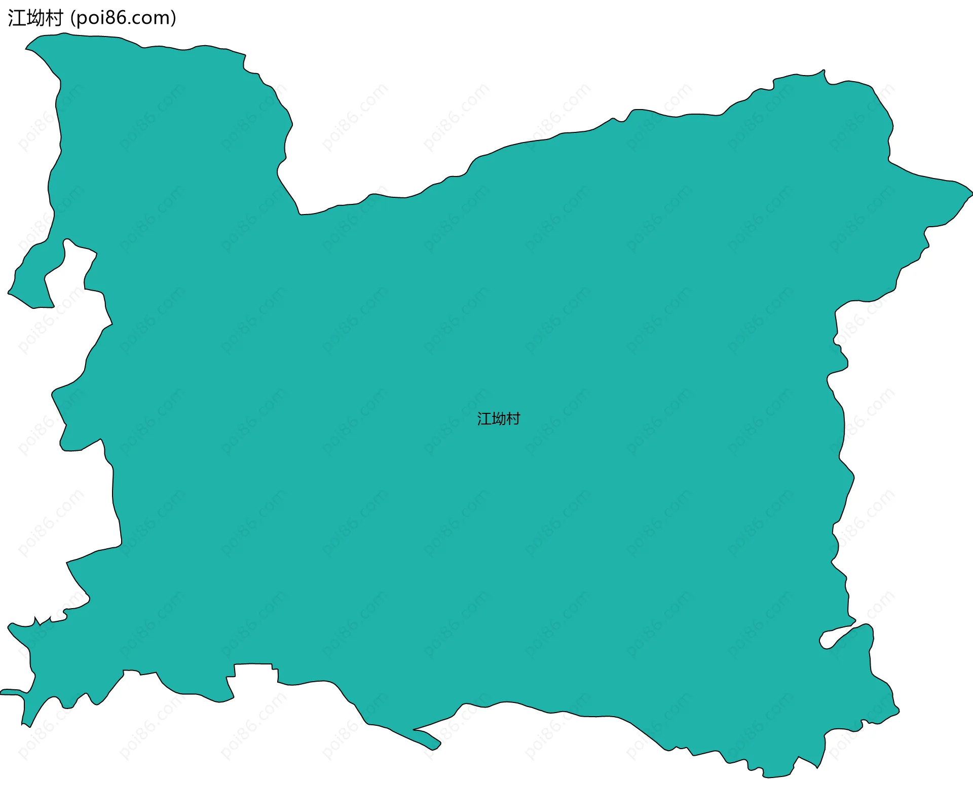 江坳村边界地图