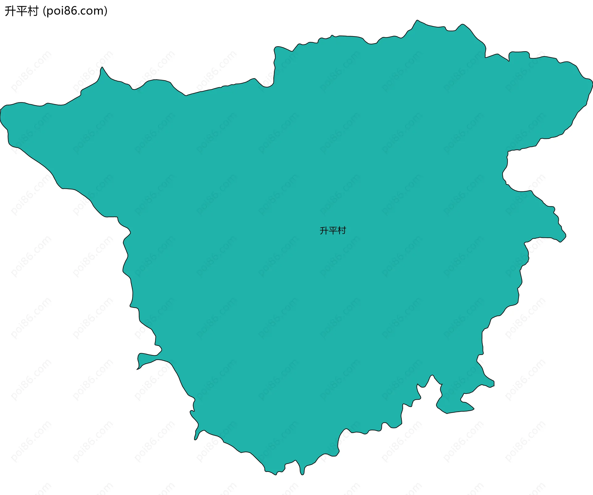 升平村边界地图