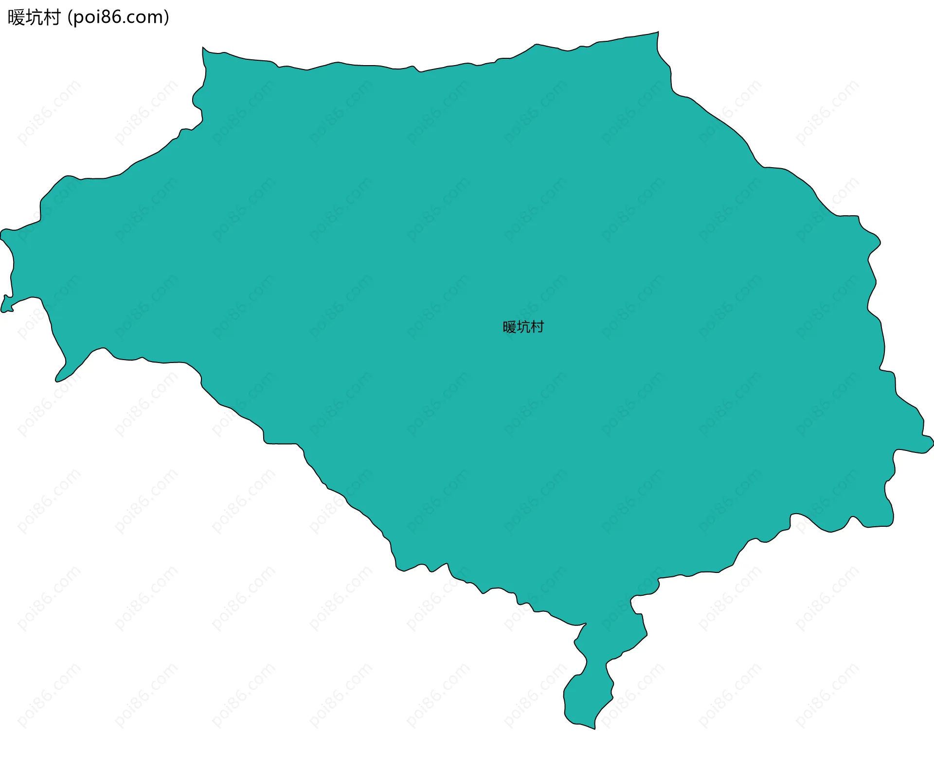 暖坑村边界地图