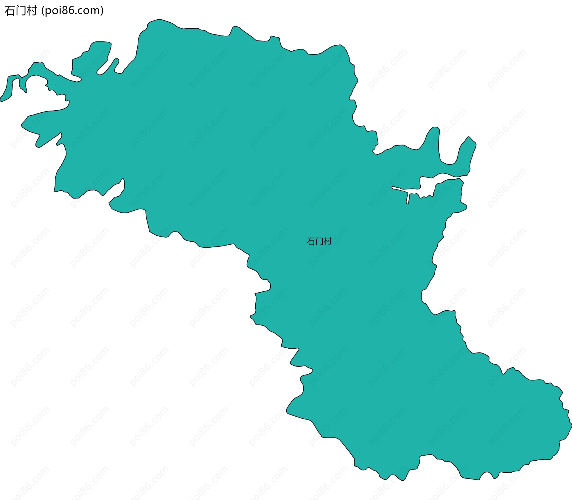 石门村边界地图