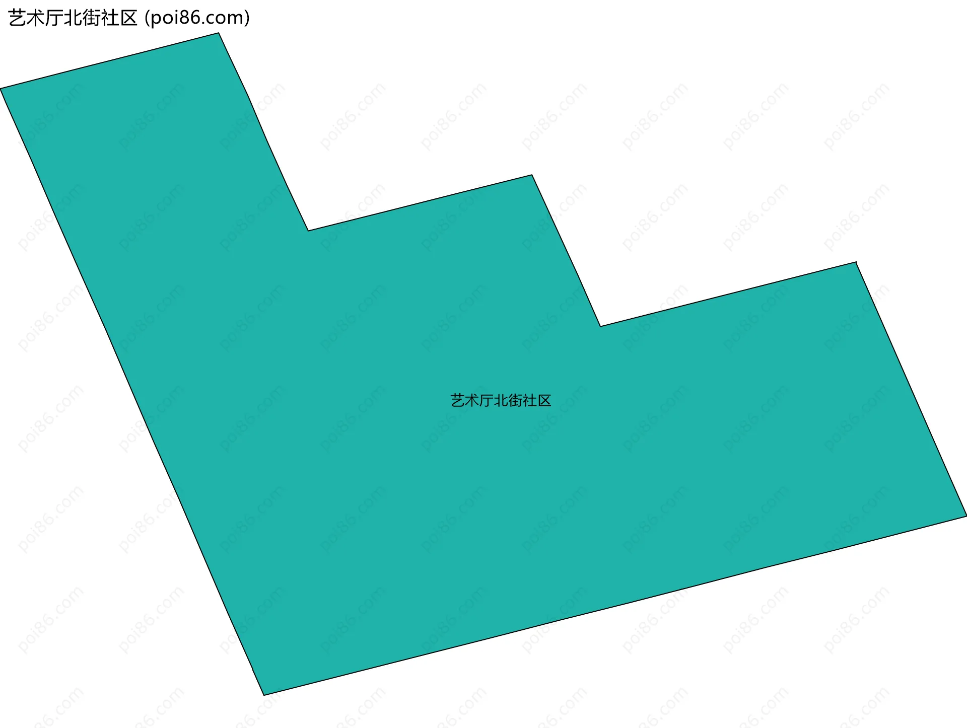 艺术厅北街社区边界地图