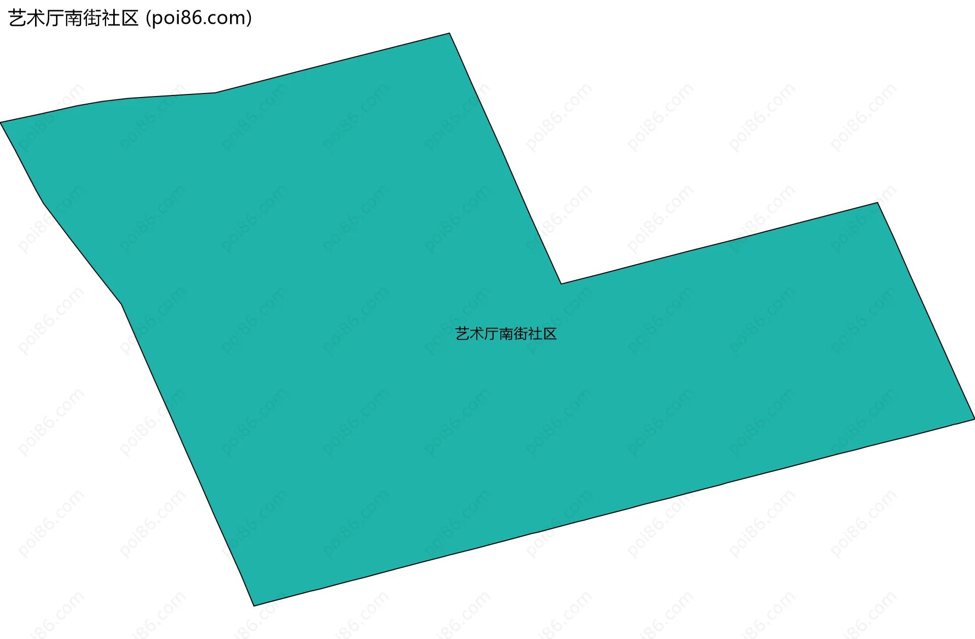 艺术厅南街社区边界地图
