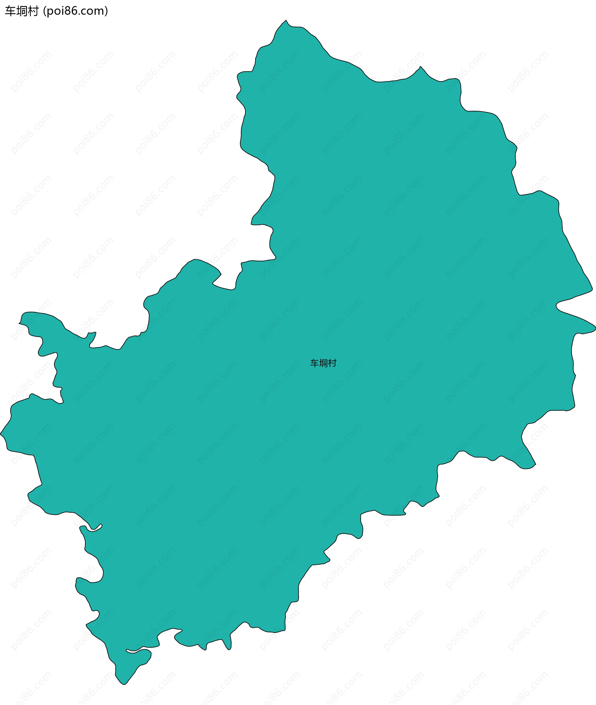 车垌村边界地图