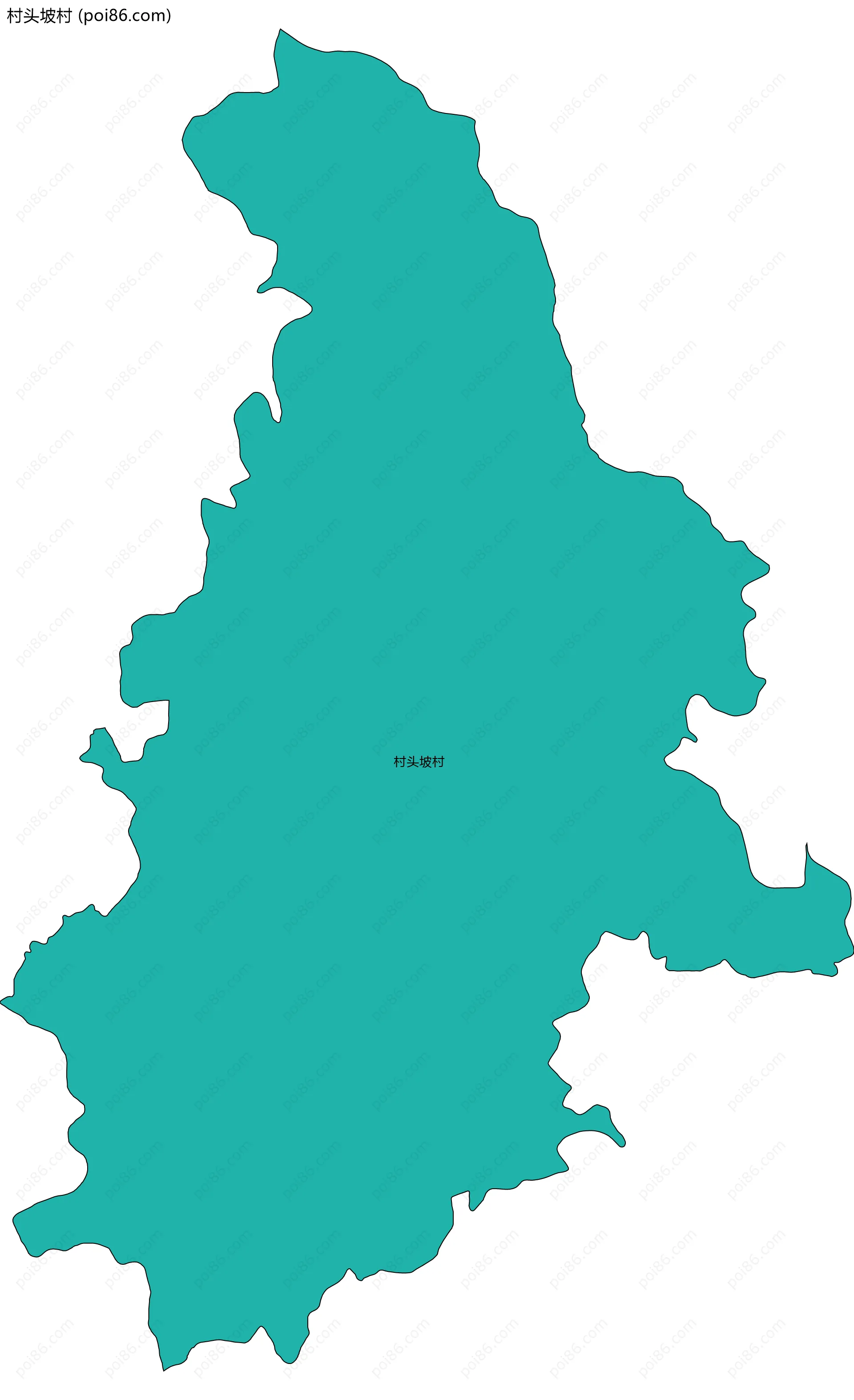 村头坡村边界地图