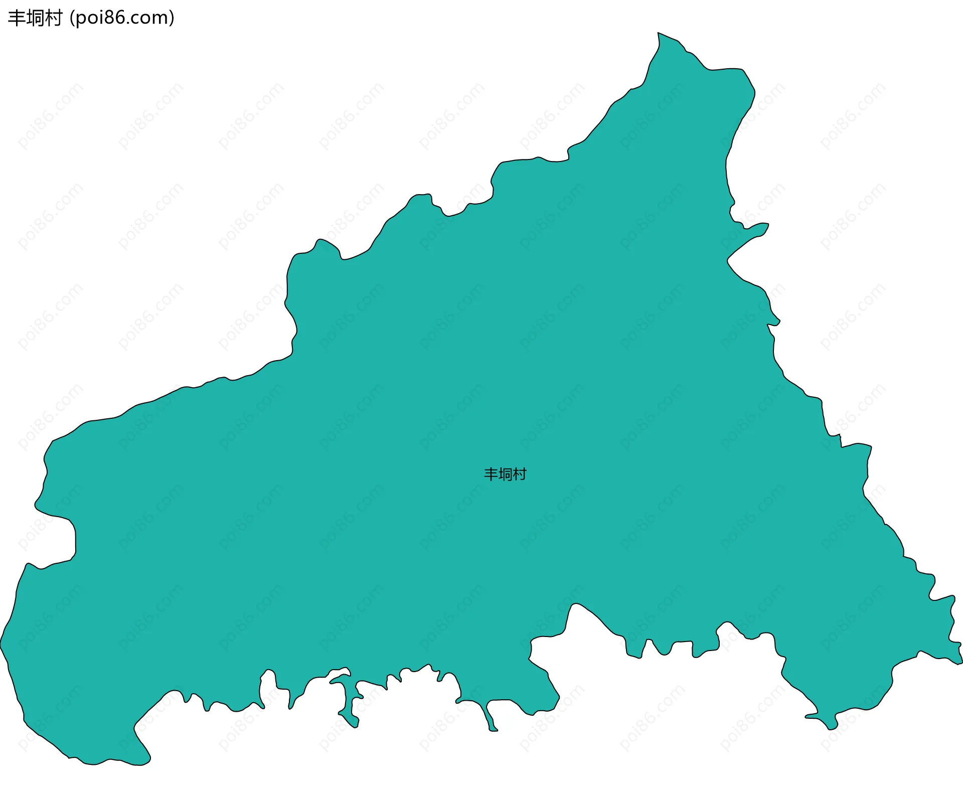 丰垌村边界地图