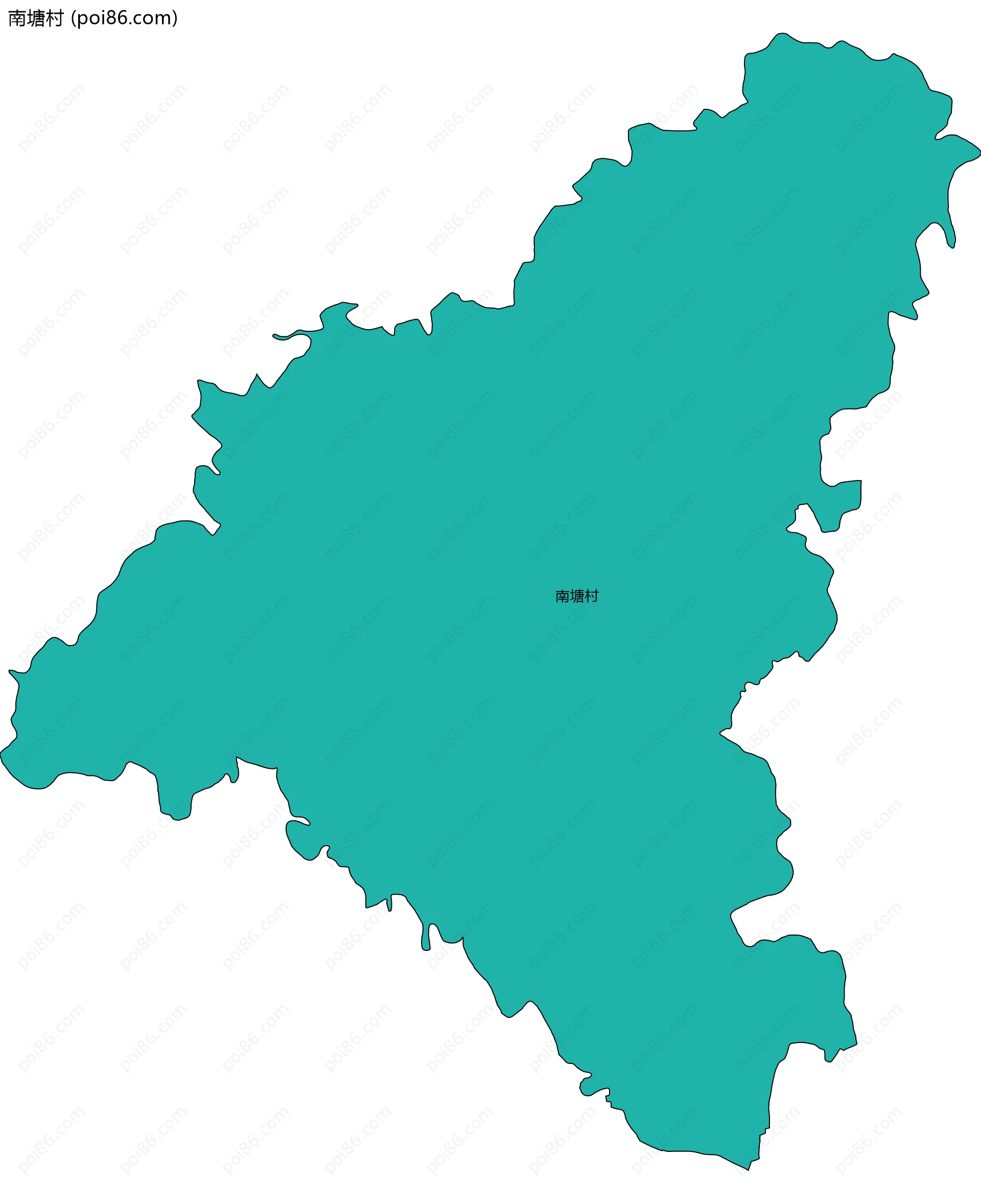 南塘村边界地图