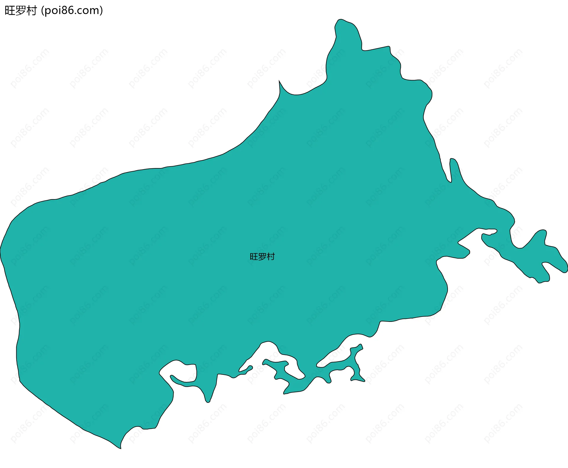 旺罗村边界地图