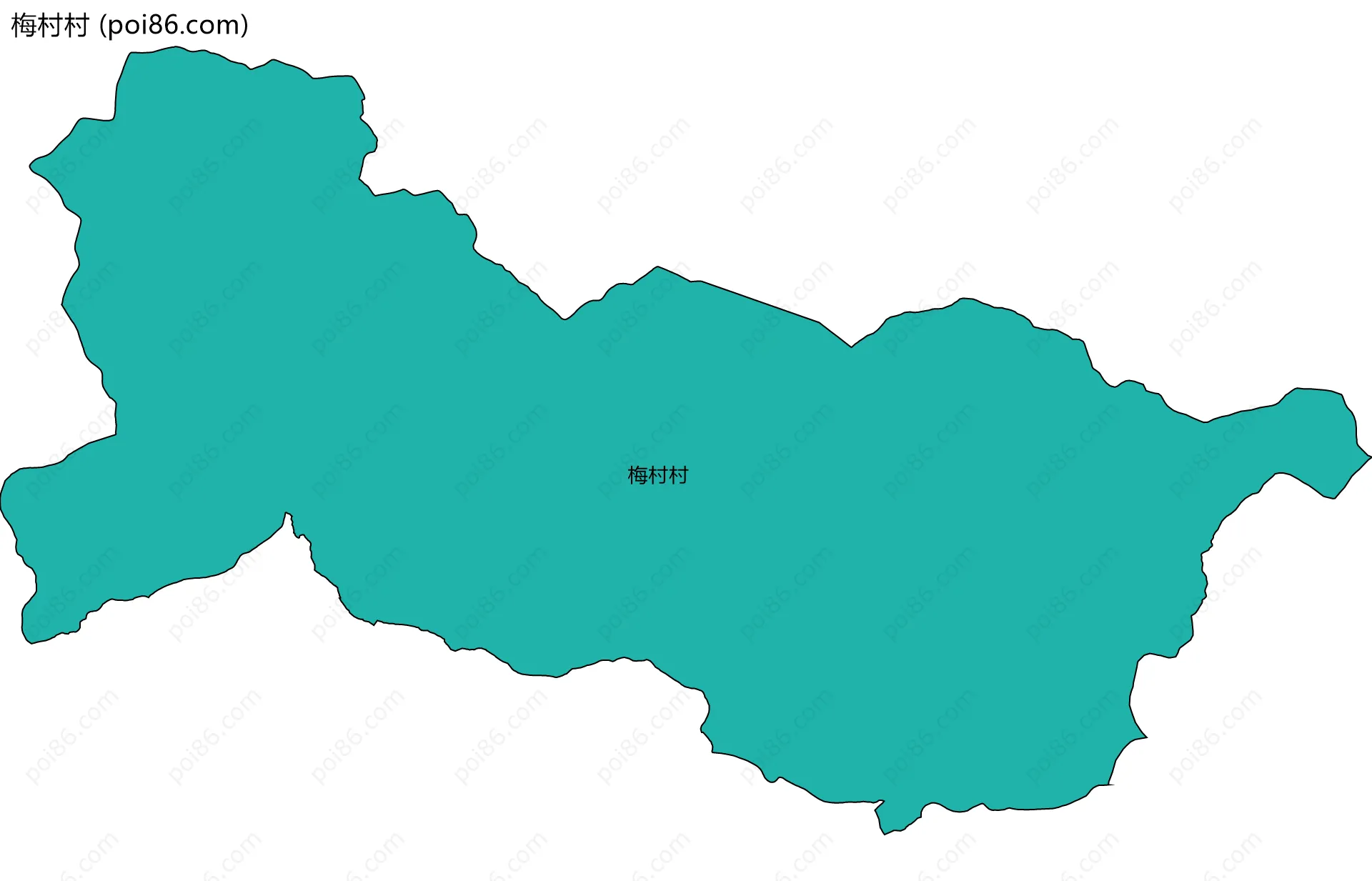 梅村村边界地图