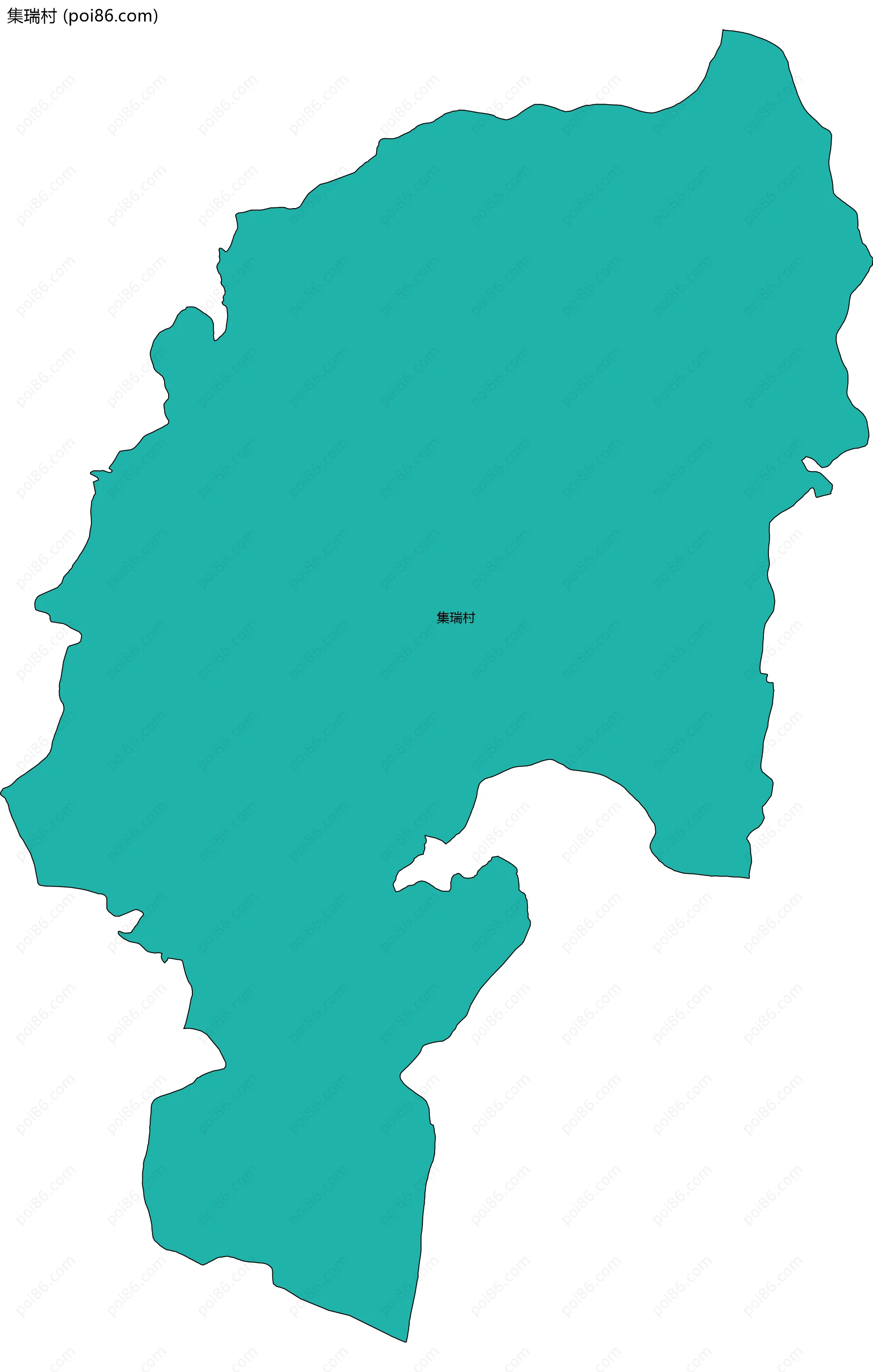 集瑞村边界地图