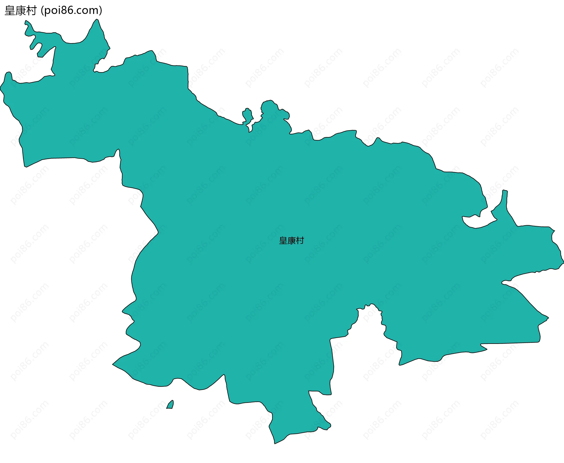 皇康村边界地图