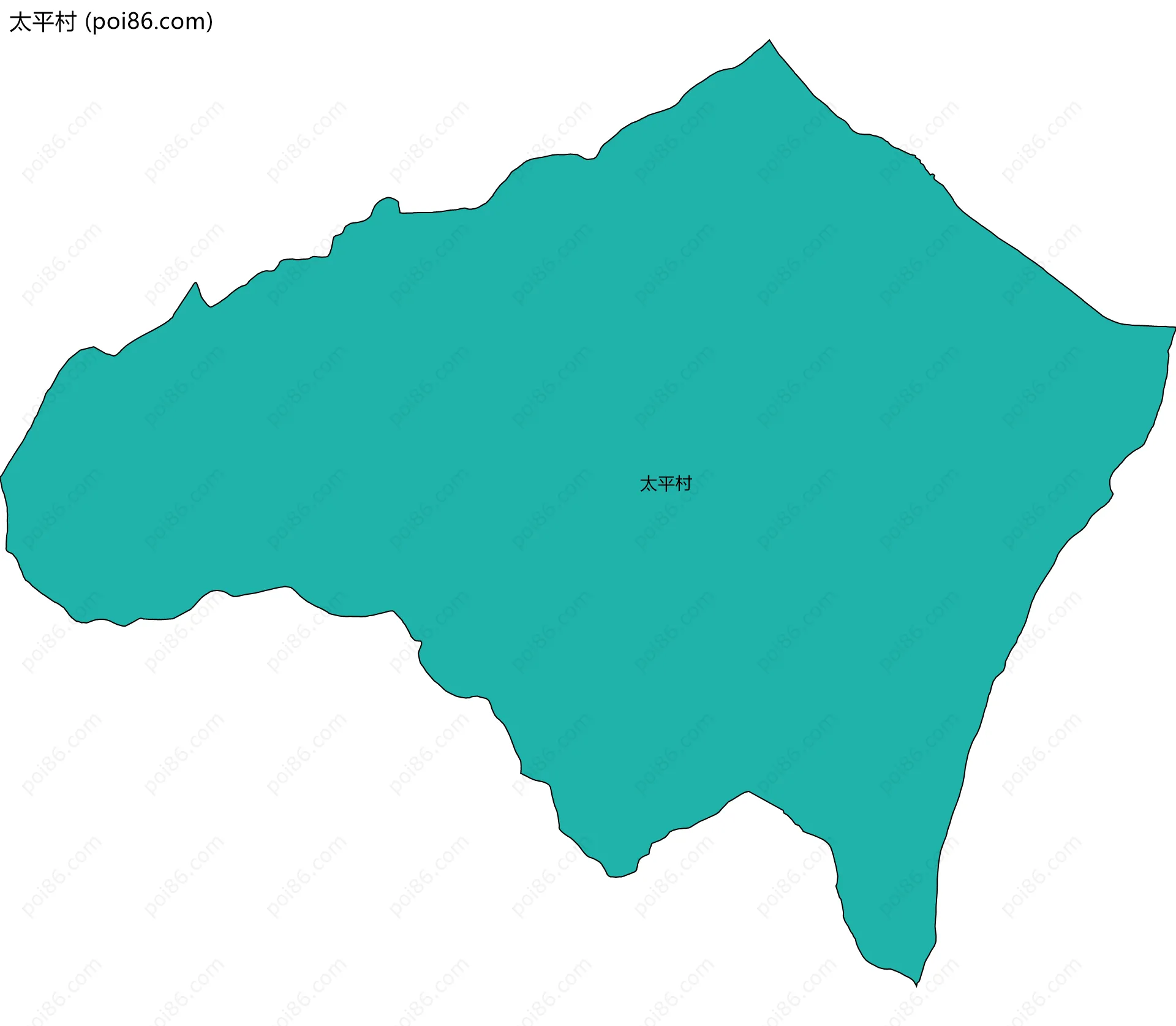 太平村边界地图
