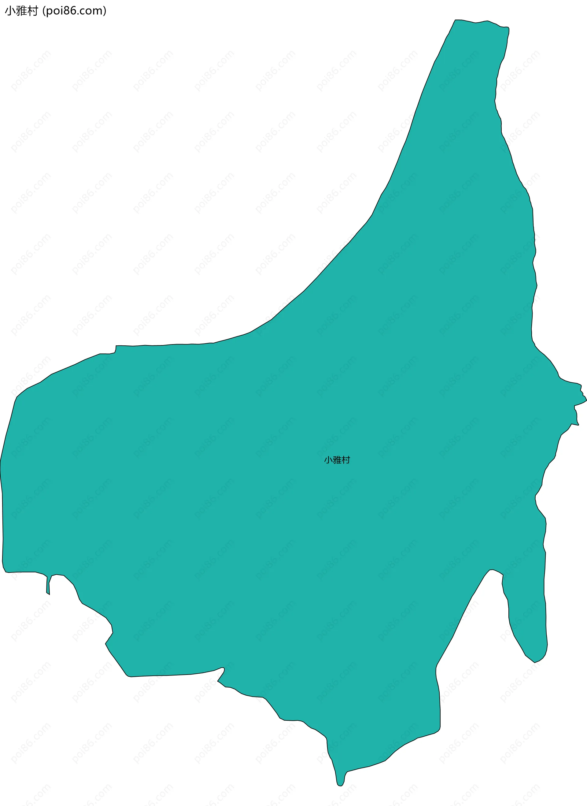 小雅村边界地图