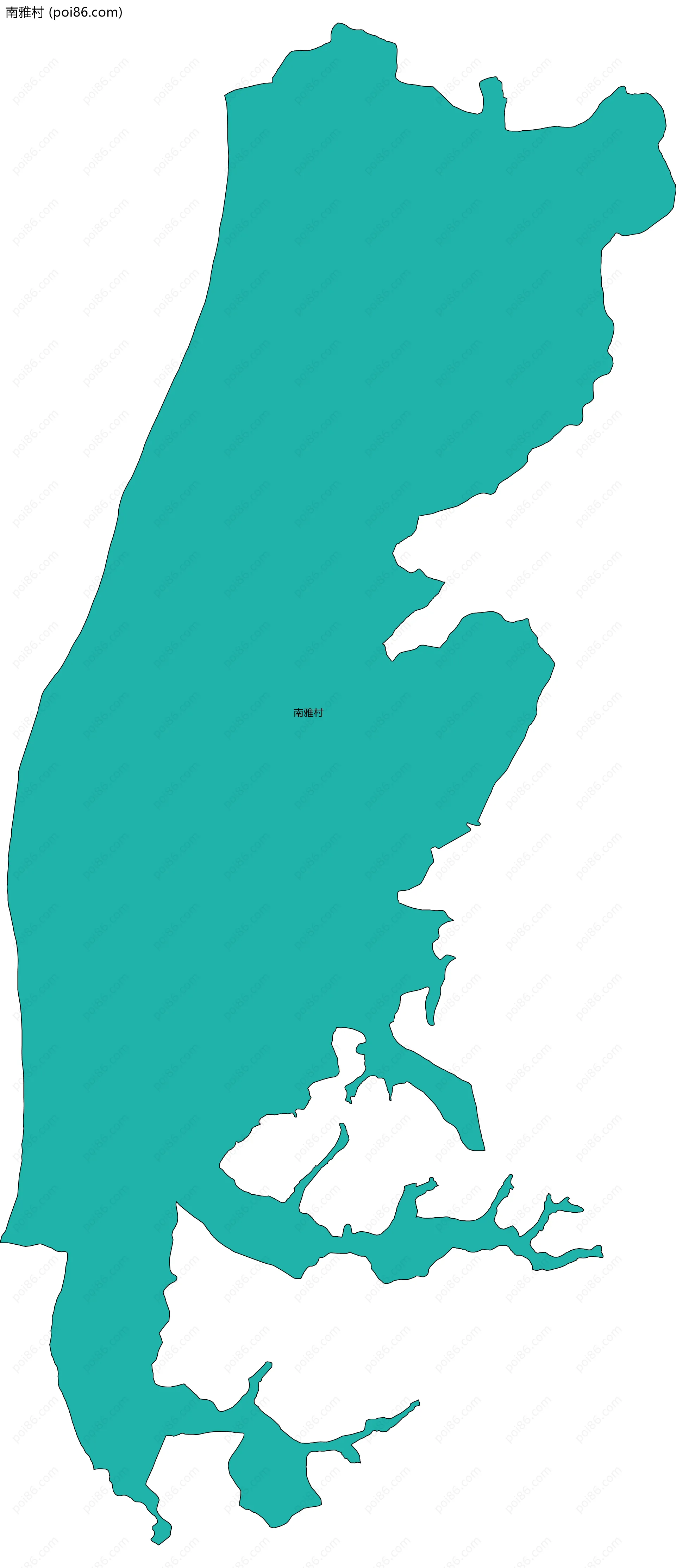 南雅村边界地图