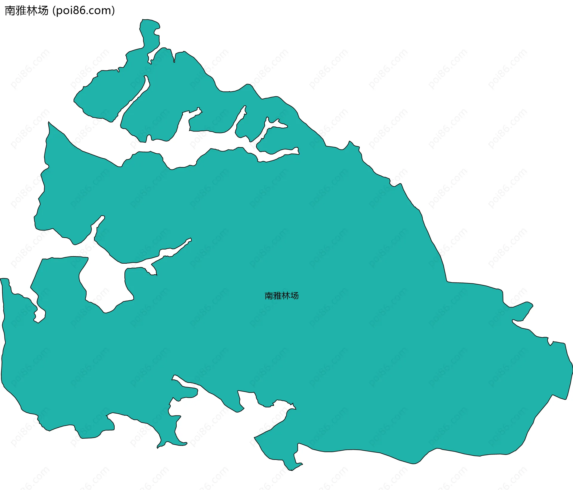 南雅林场边界地图