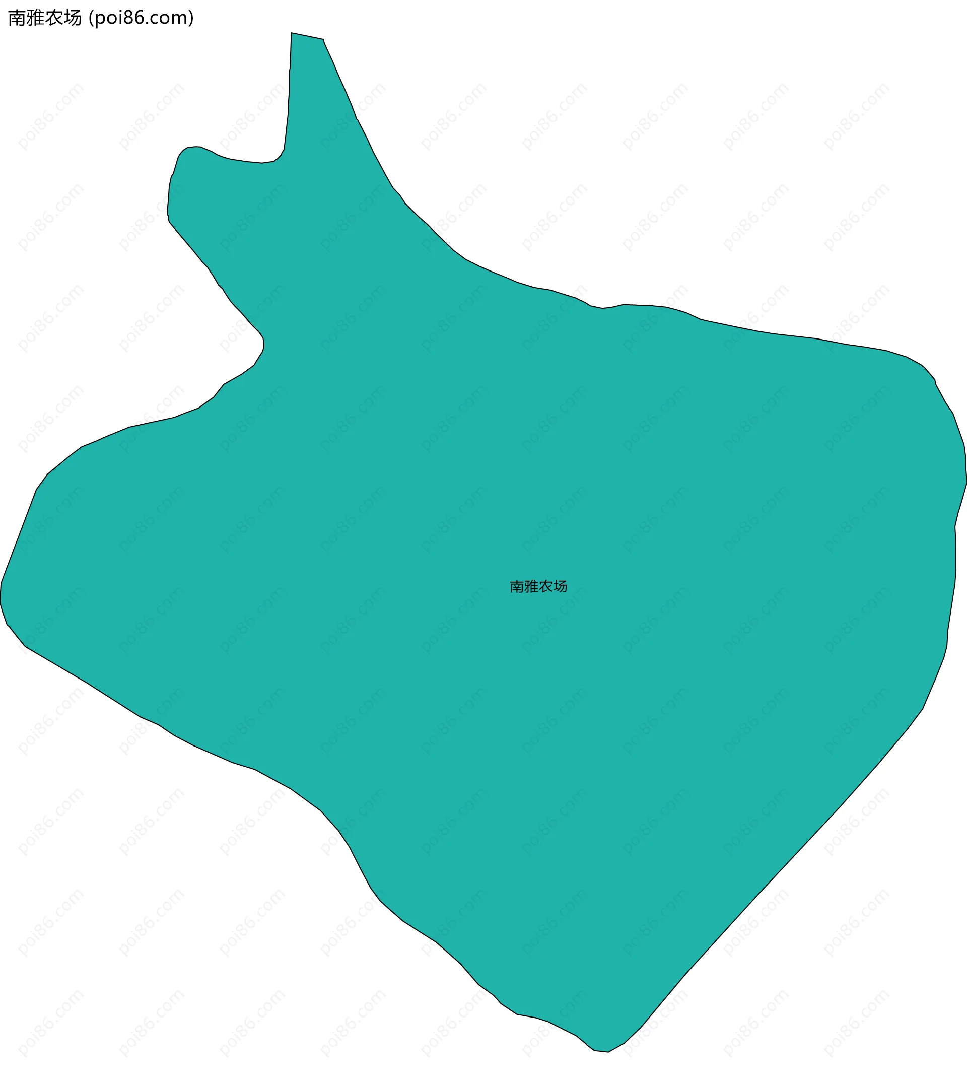 南雅农场边界地图