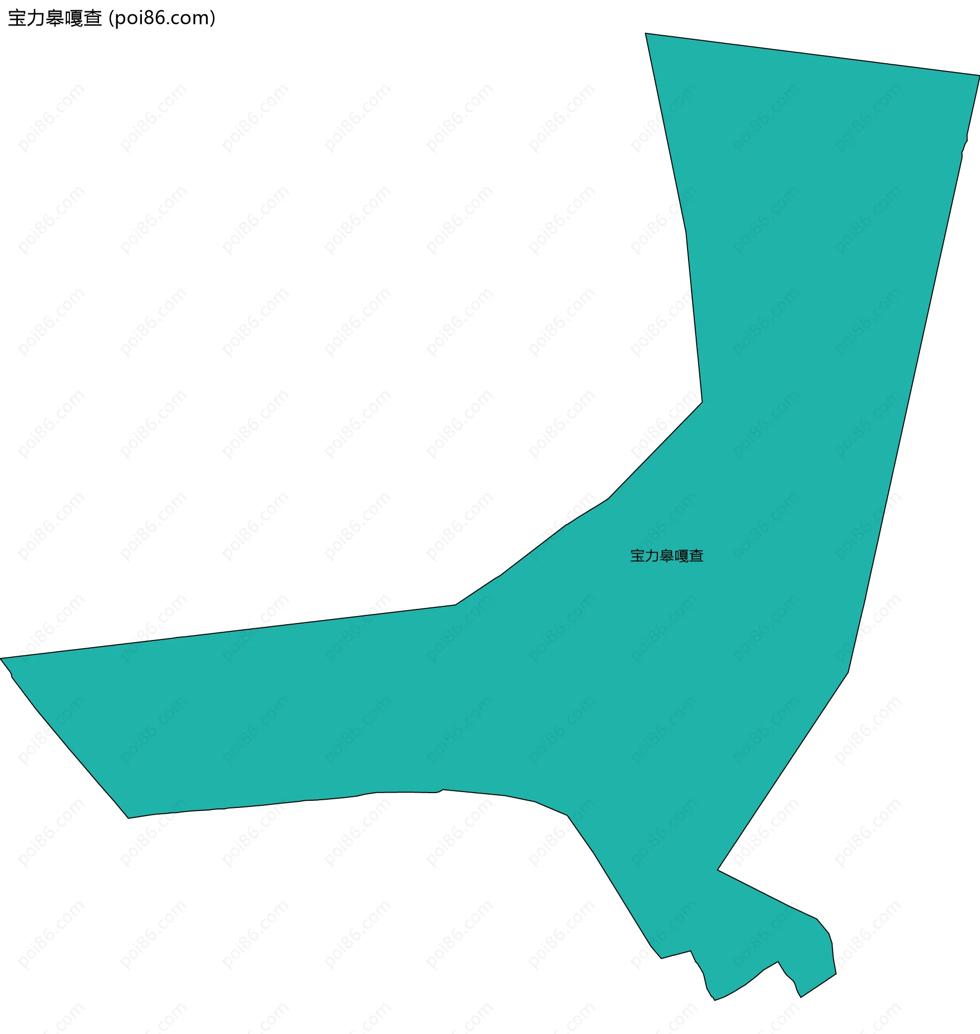 宝力皋嘎查边界地图